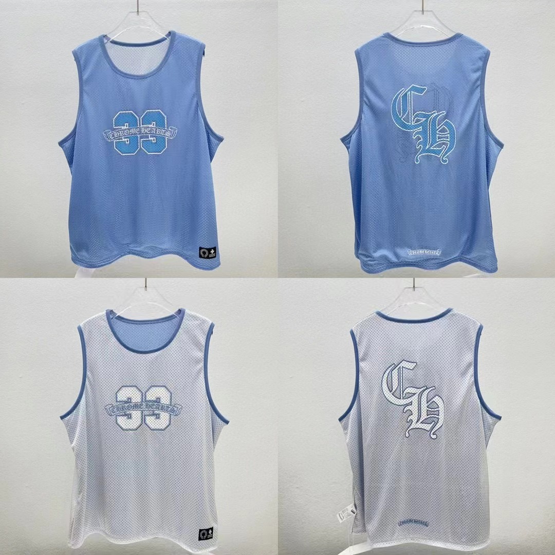 Chrome Hearts Mesh Reversible Sleeveless Jersey - DesignerGu