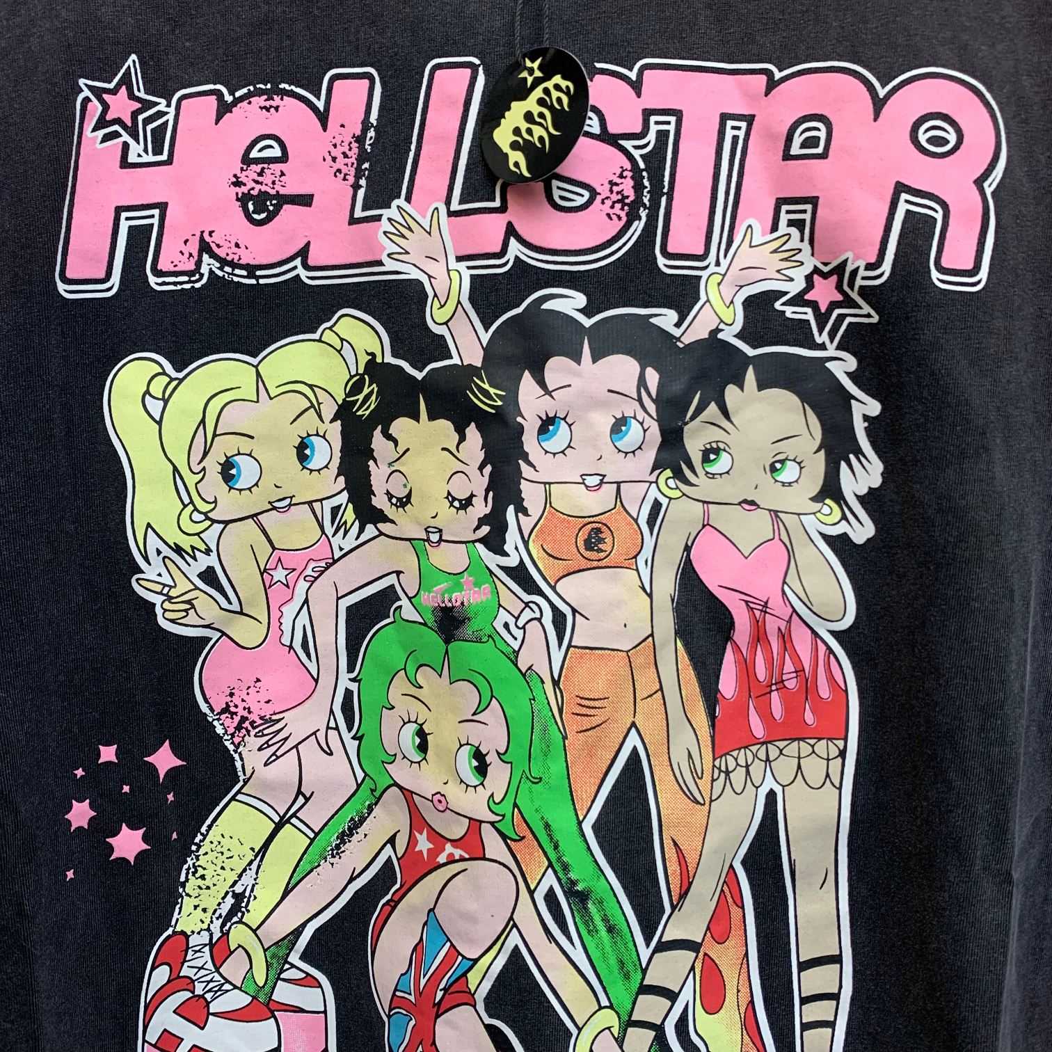 Hellstar Betty Boop Print T-shirt  - DesignerGu