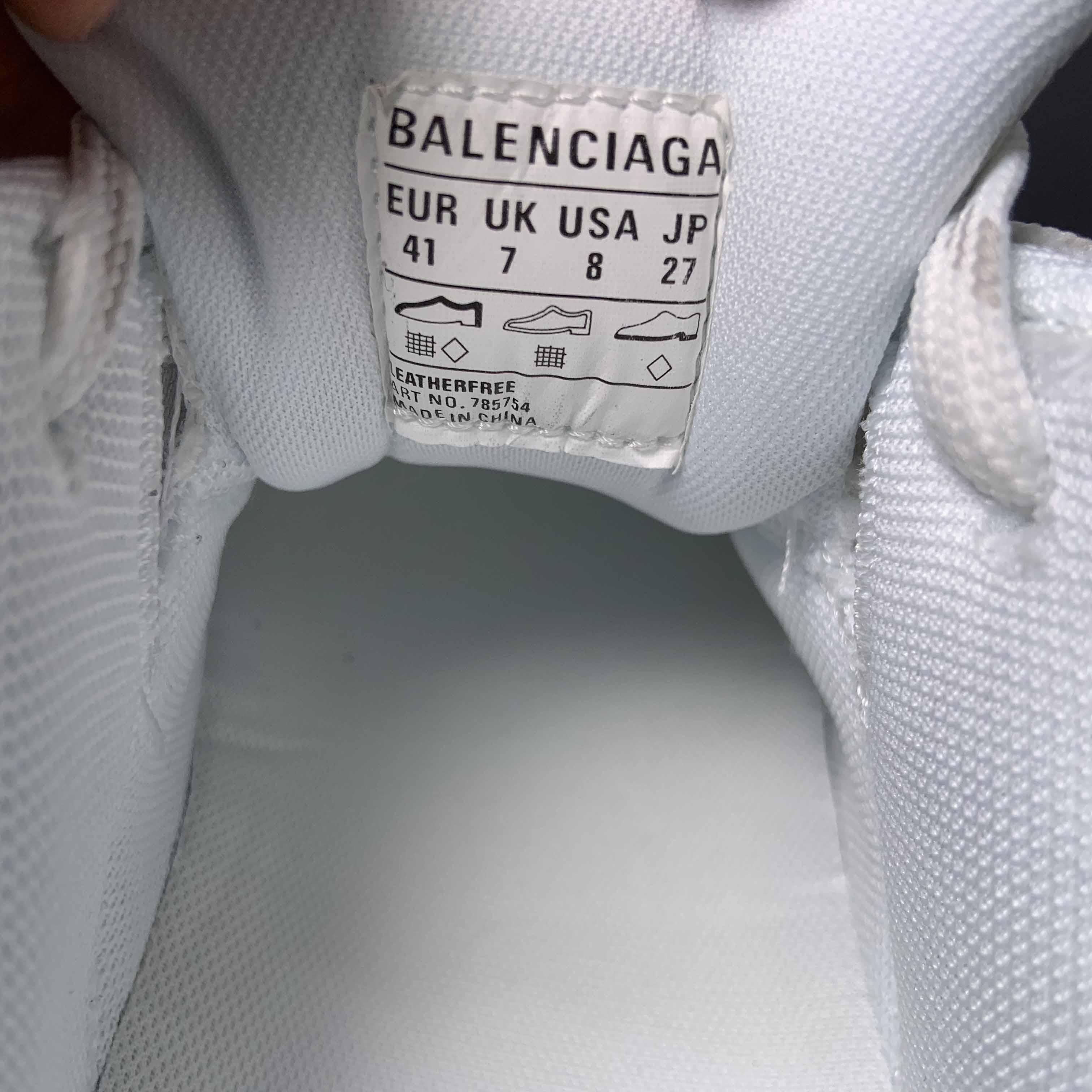 Balenciaga Cargo Sneaker In White/Grey/Orange /Blue  - DesignerGu