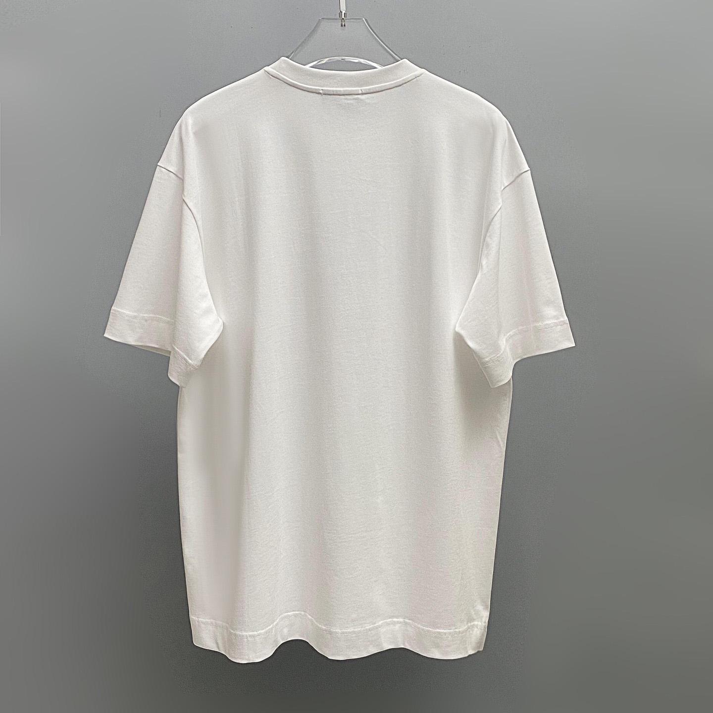 Fendi White lack Cotton T-shirt - DesignerGu