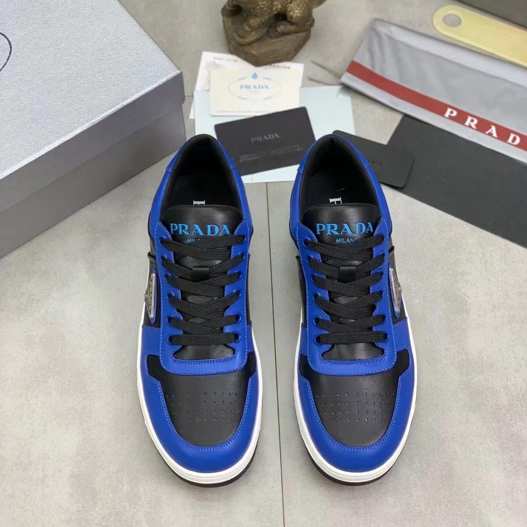 Prada Downtown Leather Sneakers - DesignerGu