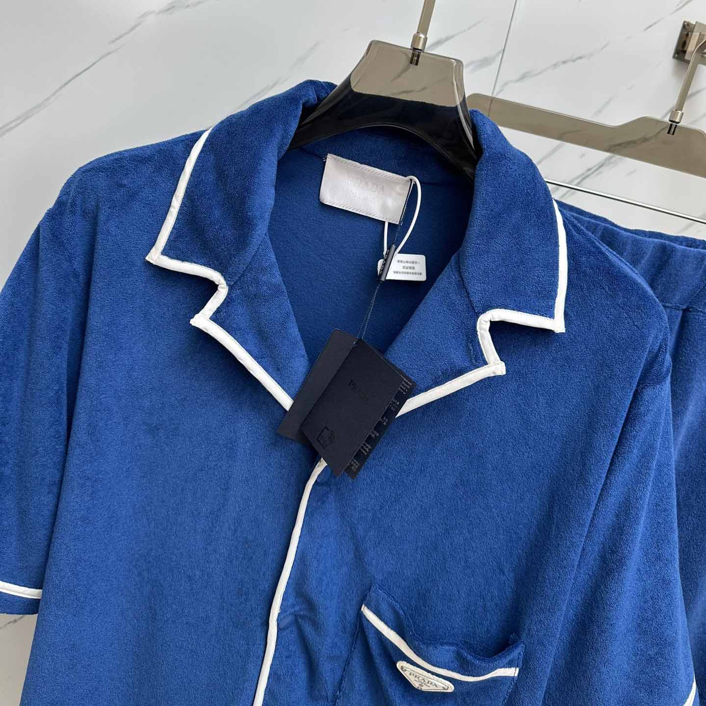 Prada Cotton Bowling Shirt & Shorts - DesignerGu