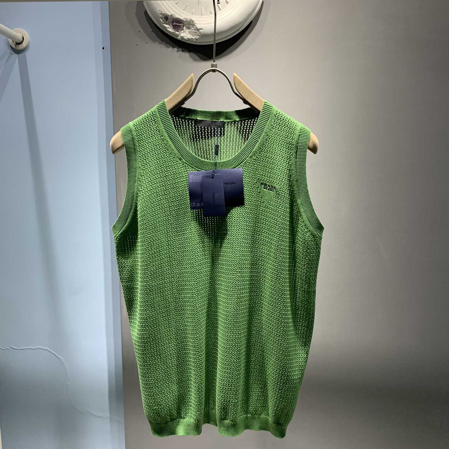 Prada Mesh Knit Tank Top - DesignerGu