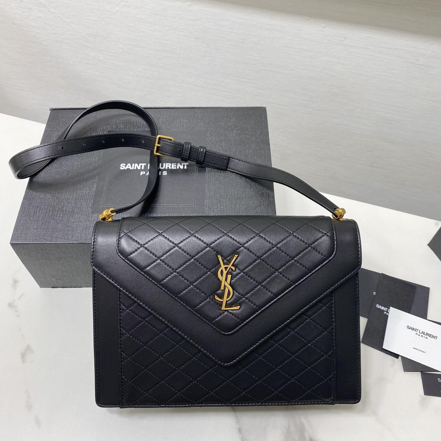 Saint Laurent Leather Crossbody Bag  ( 26x18x5cm) - DesignerGu