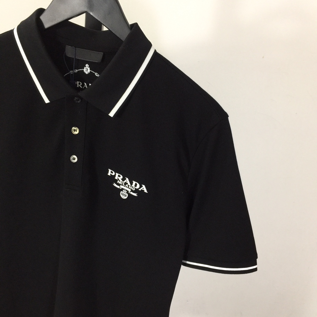 Prada Cotton Polo Shirts - DesignerGu