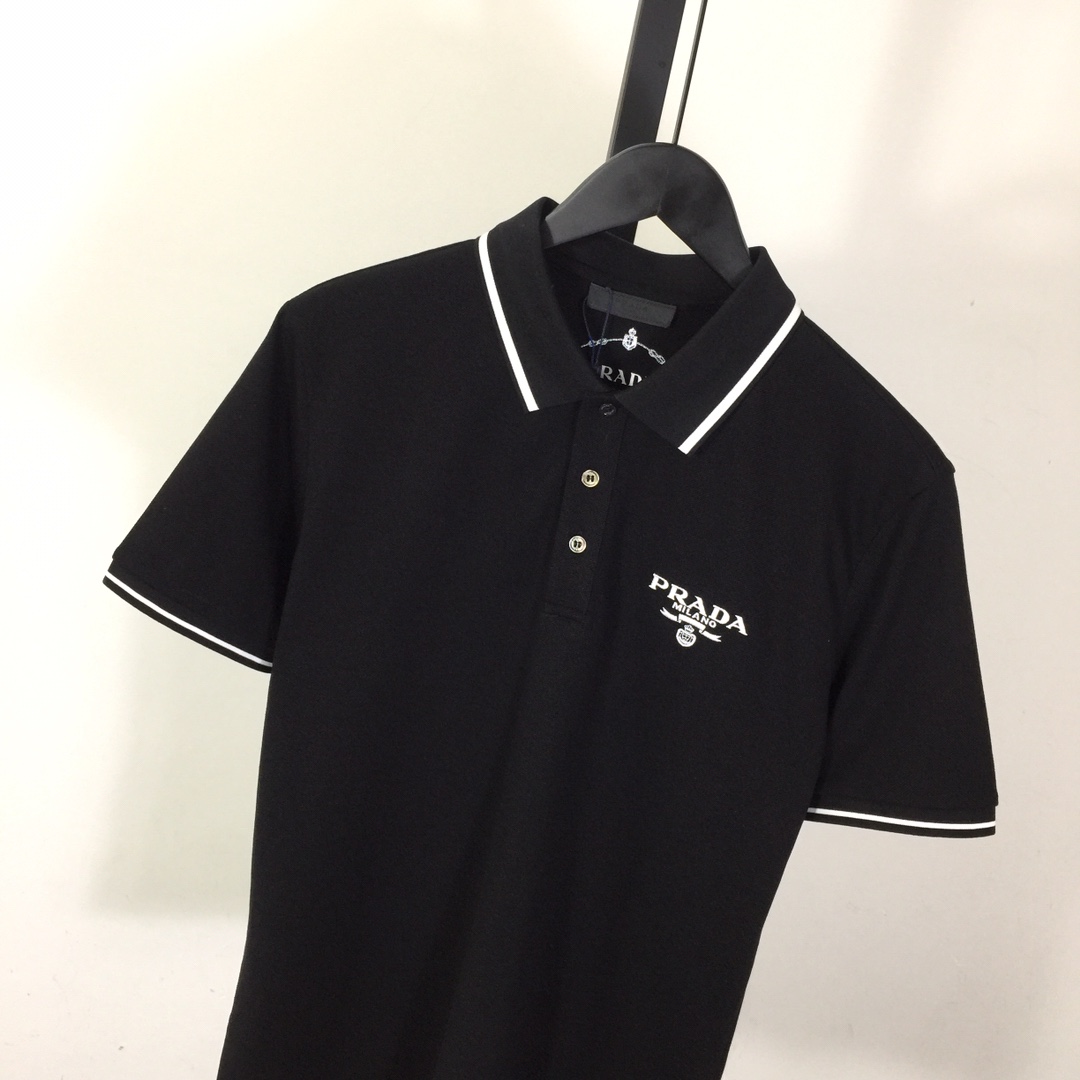 Prada Cotton Polo Shirts - DesignerGu