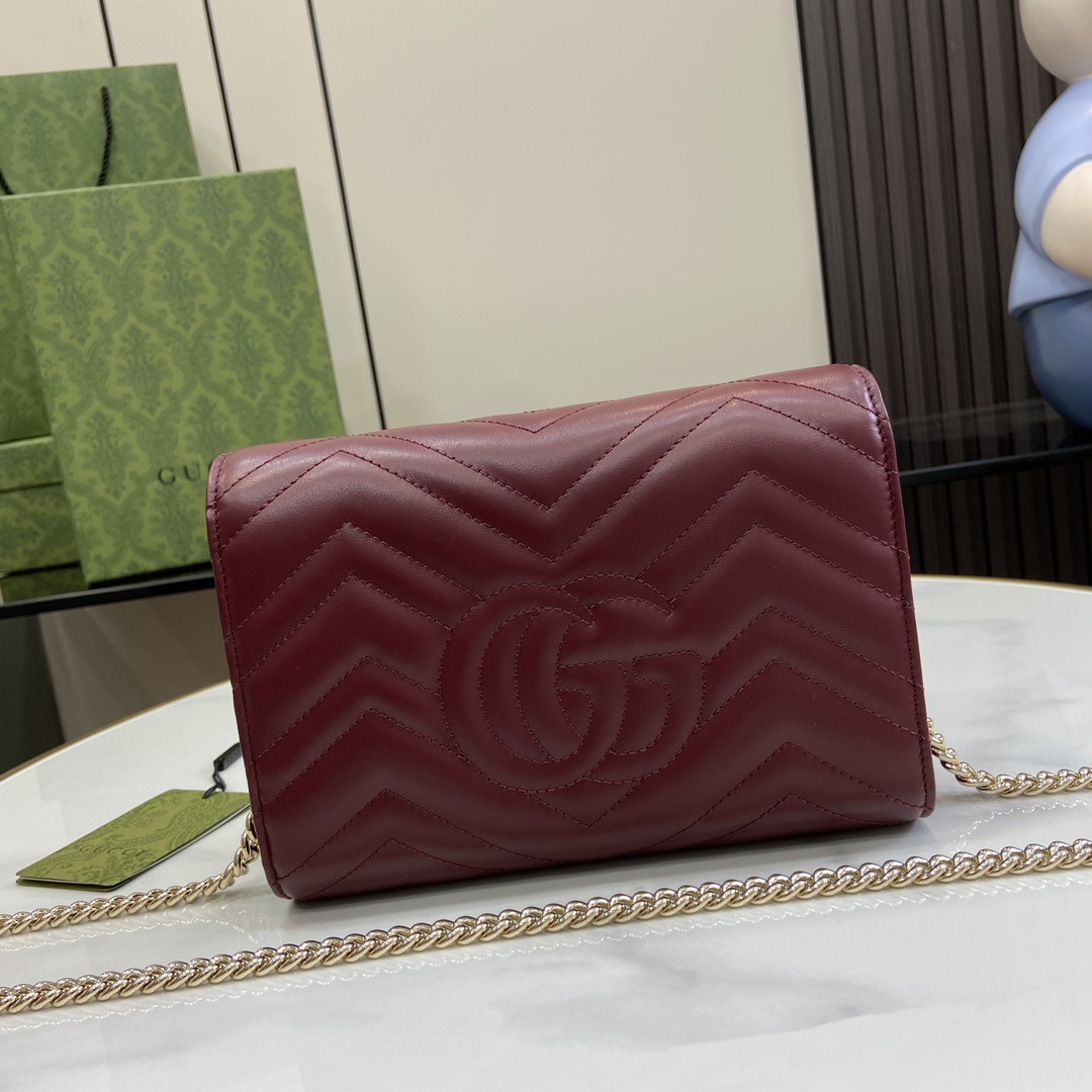 Gucci GG Marmont Super Mini Bag(20-13-6cm)   - DesignerGu