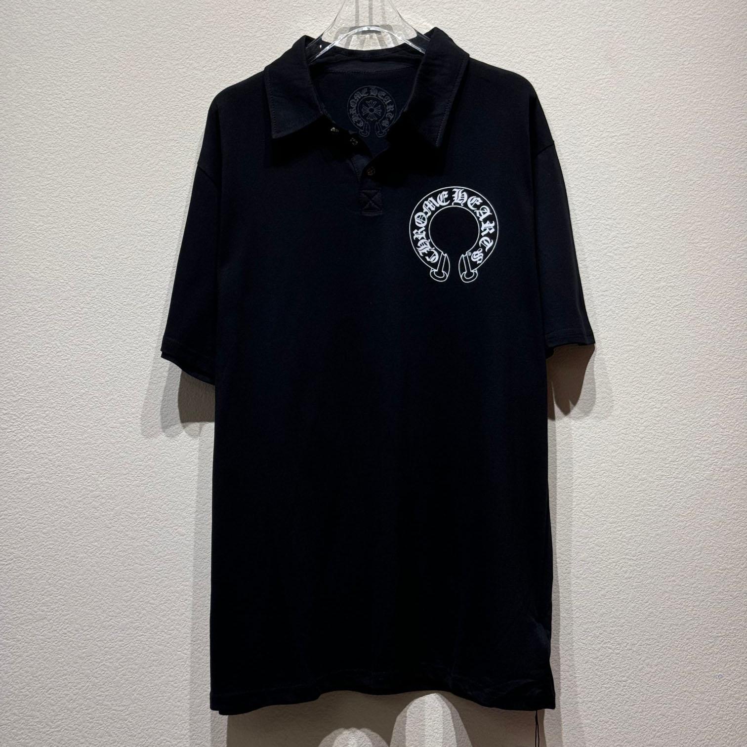 Chrome Heart Cotton Polo Shirt - DesignerGu