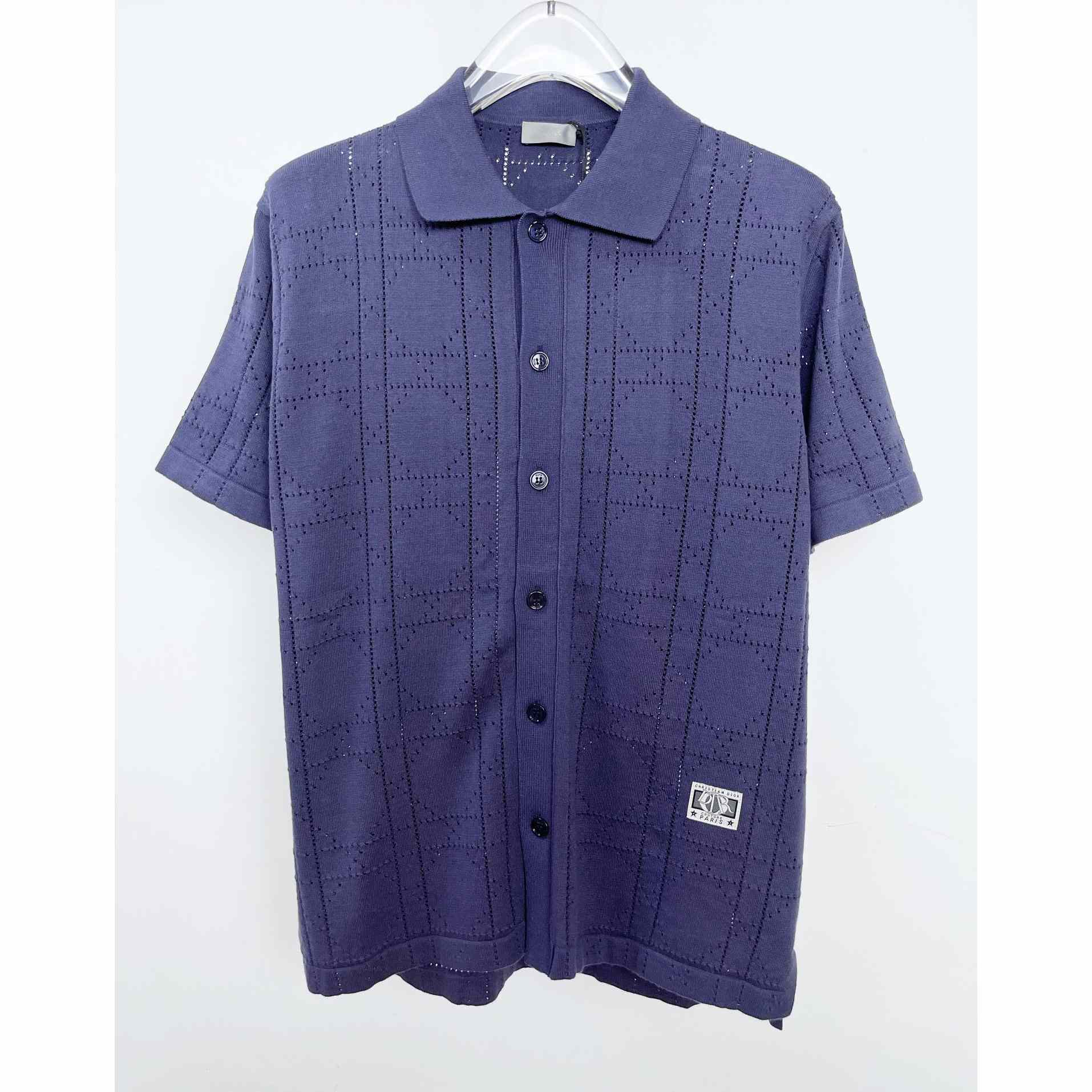 Dior Cannage Short-Sleeved Shirt - DesignerGu