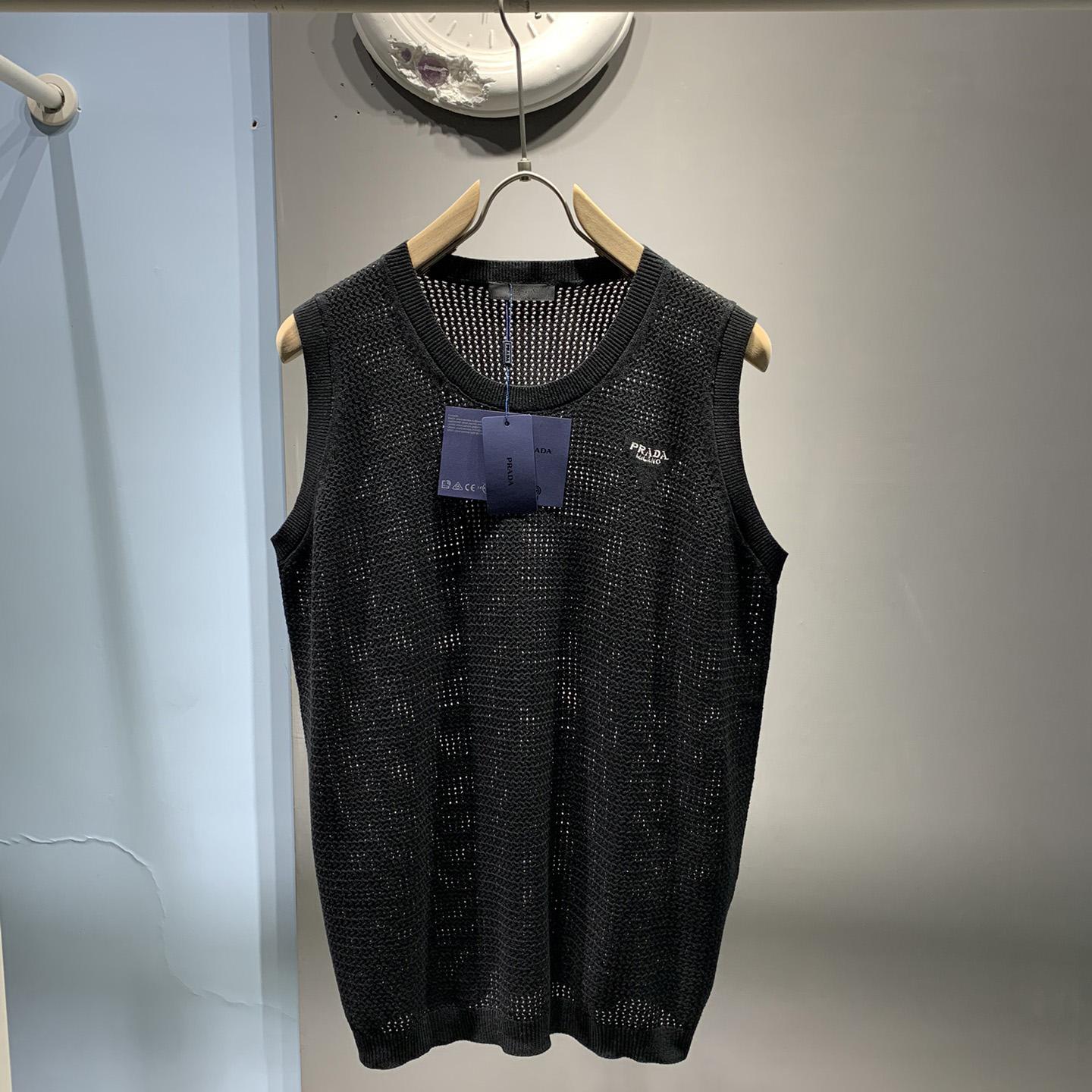 Prada Mesh Knit Tank Top - DesignerGu