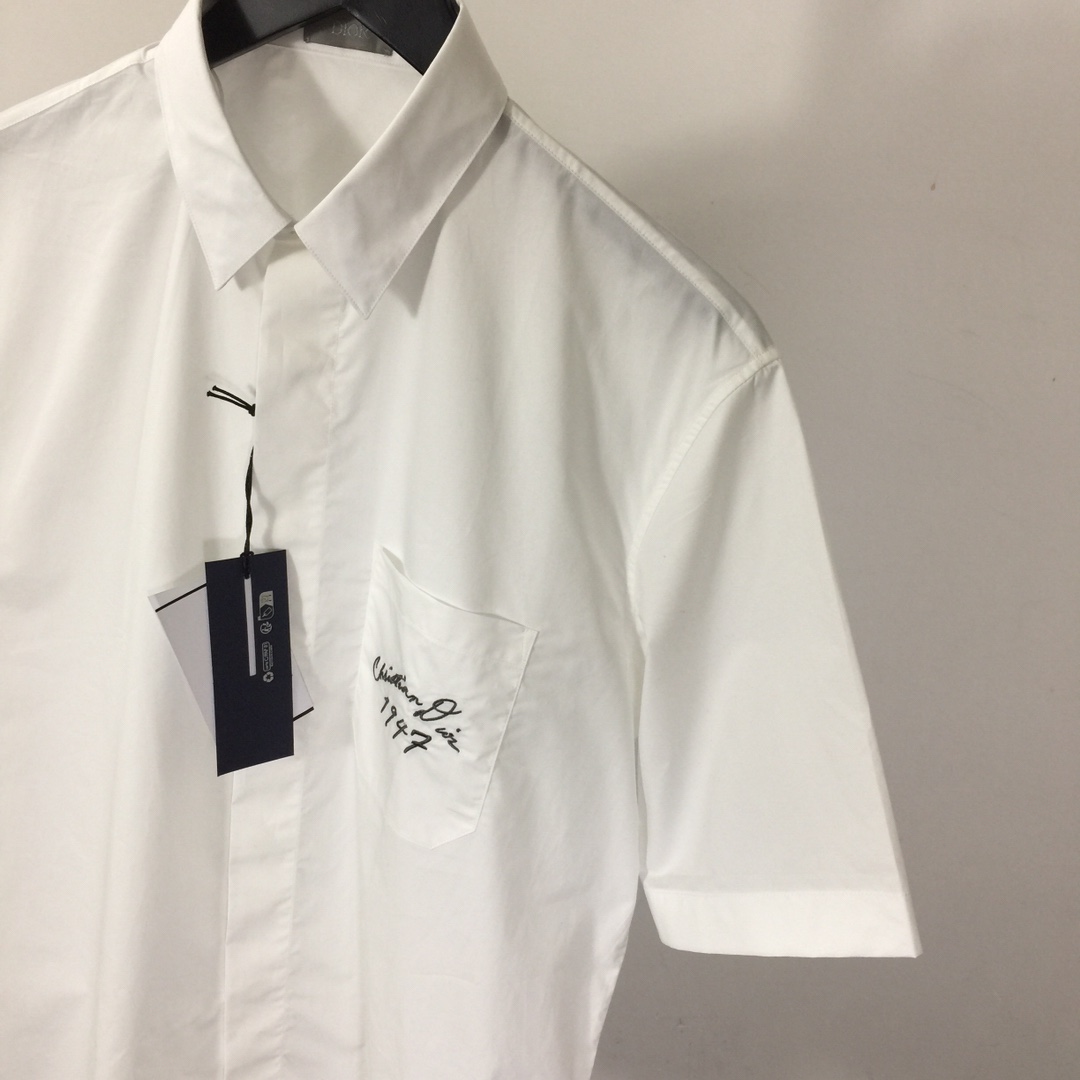 Dior Handwritten Christian Dior 1947 Short-Sleeved Shirt - DesignerGu