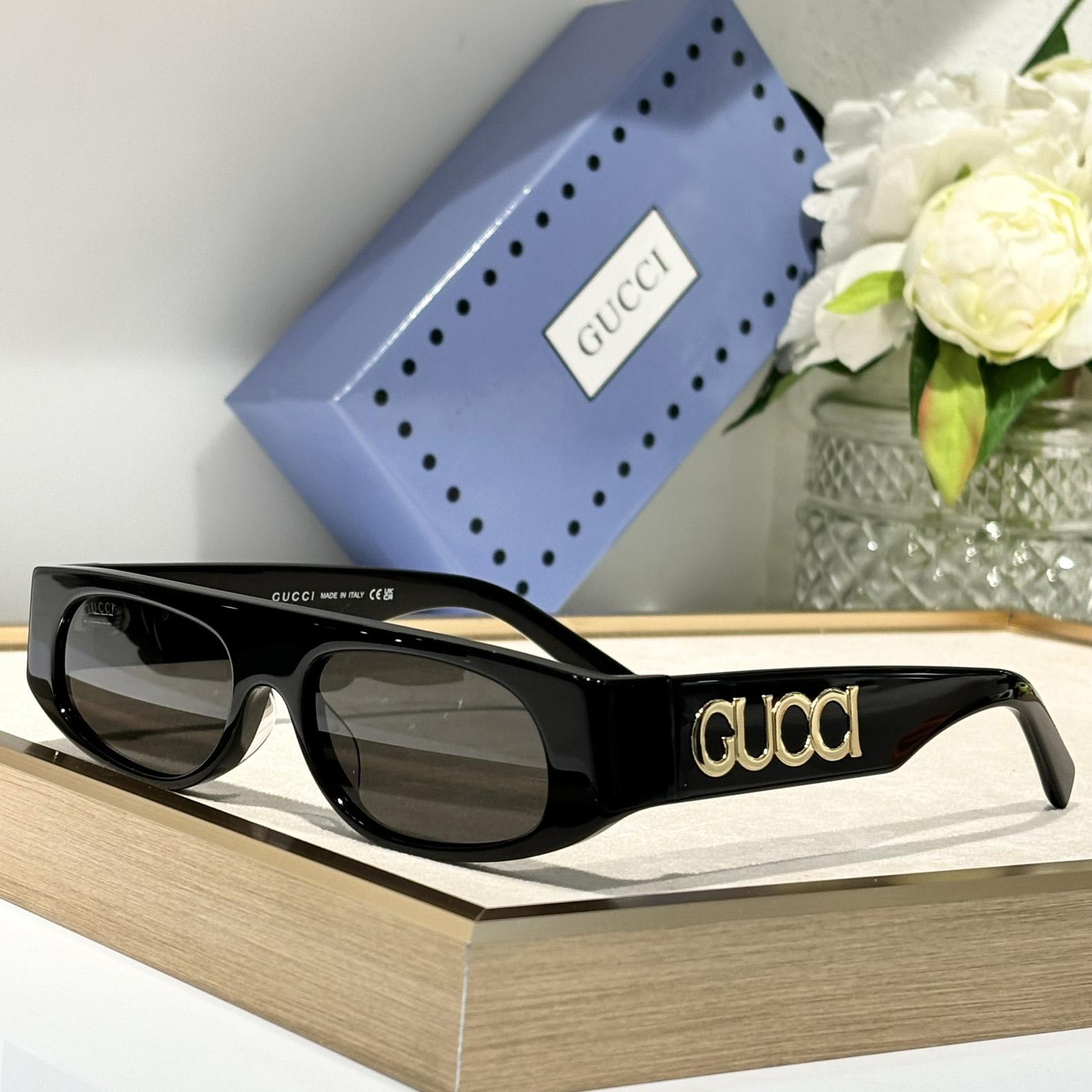 Gucci Geometric Shaped Frame Sunglasses   GG1771S - DesignerGu