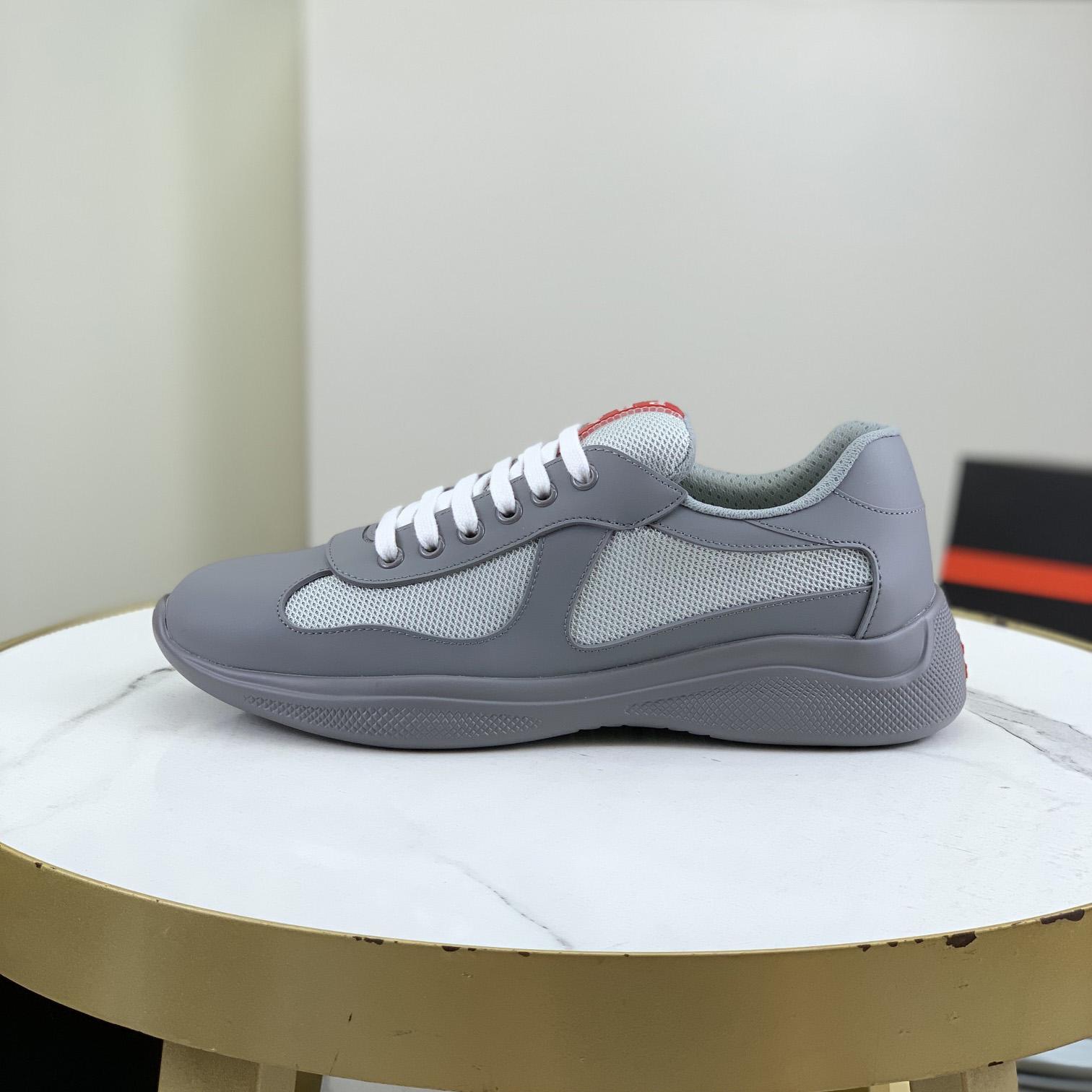 Prada America's Cup Soft Rubber And Bike Fabric Sneakers - DesignerGu