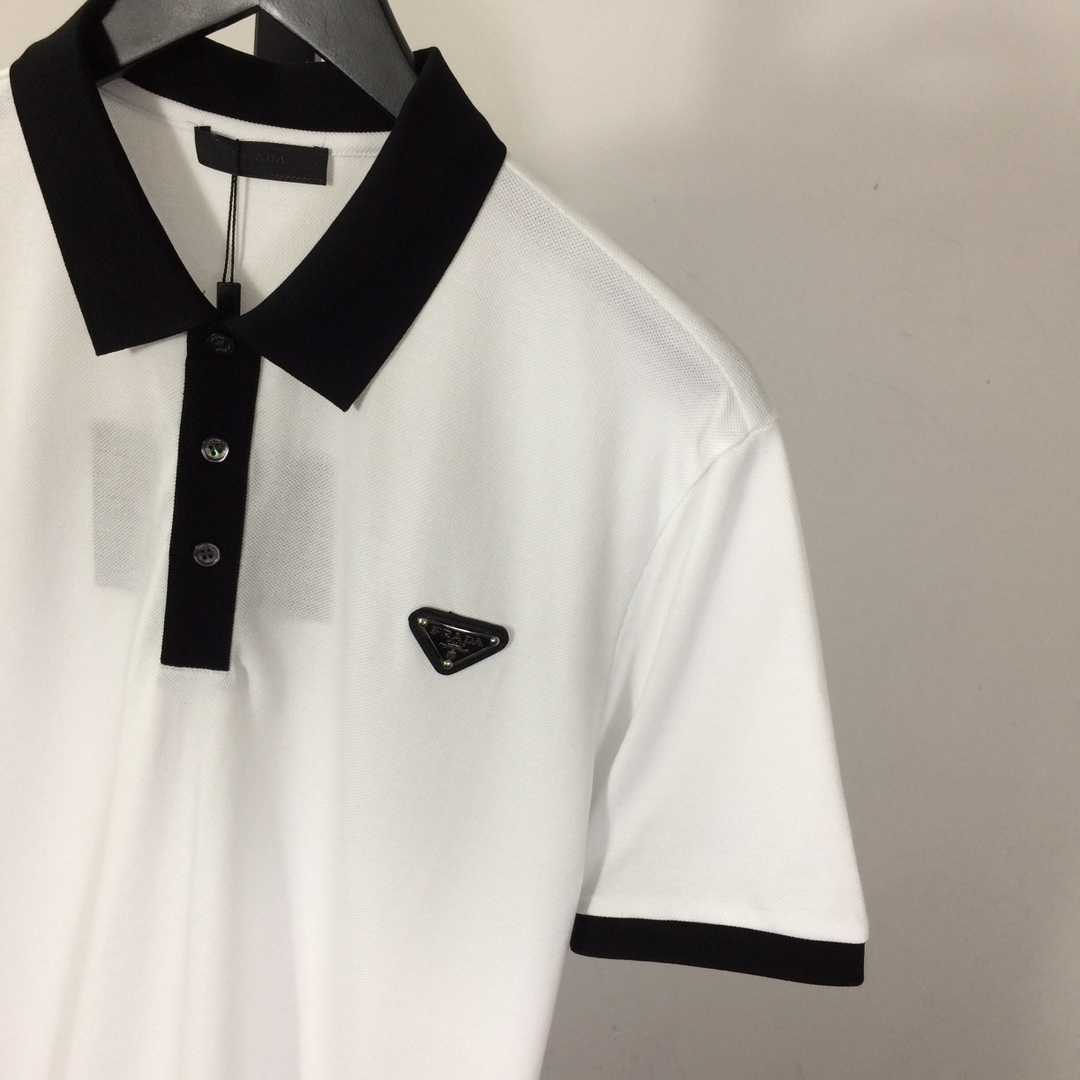 Prada Cotton Polo Shirts - DesignerGu