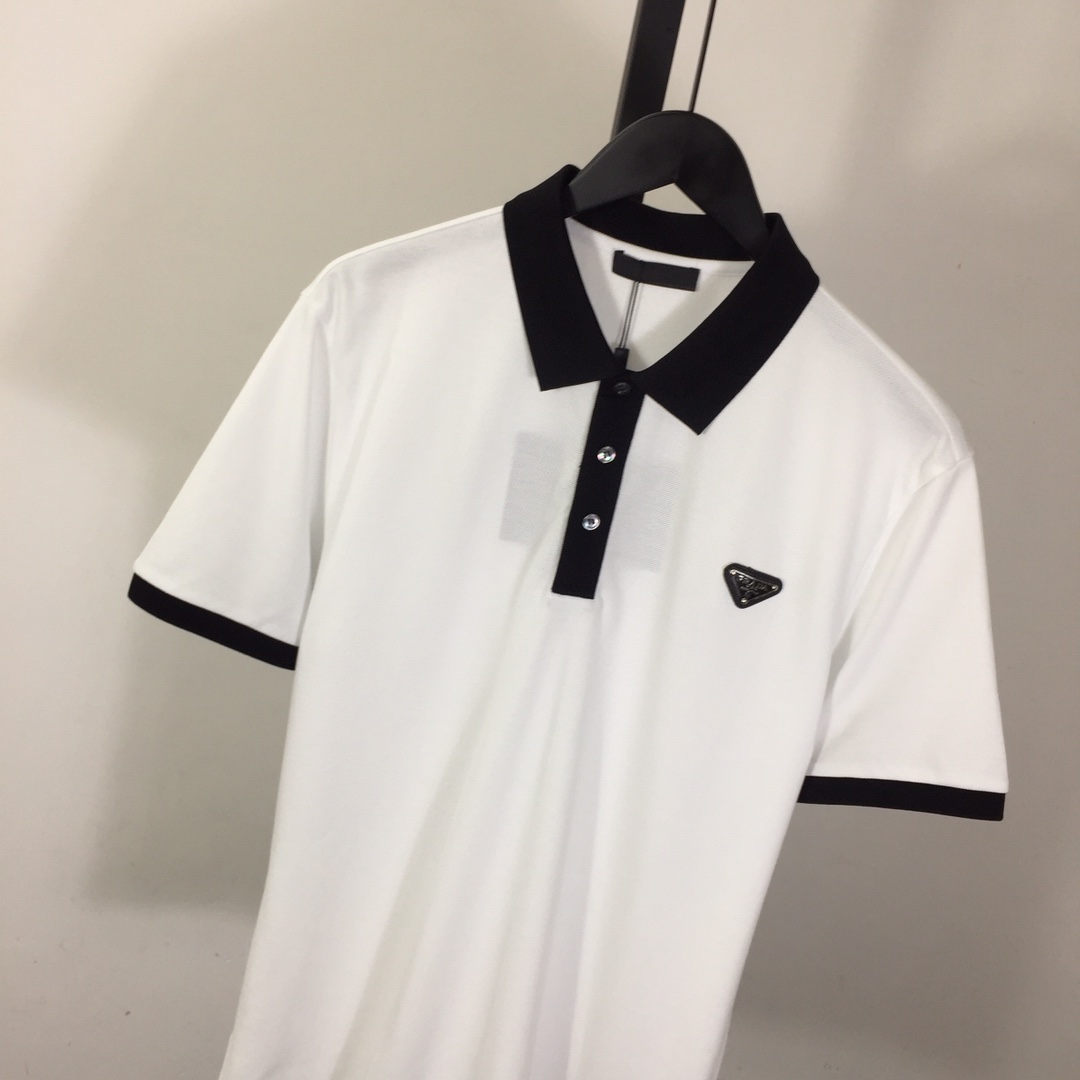 Prada Cotton Polo Shirts - DesignerGu