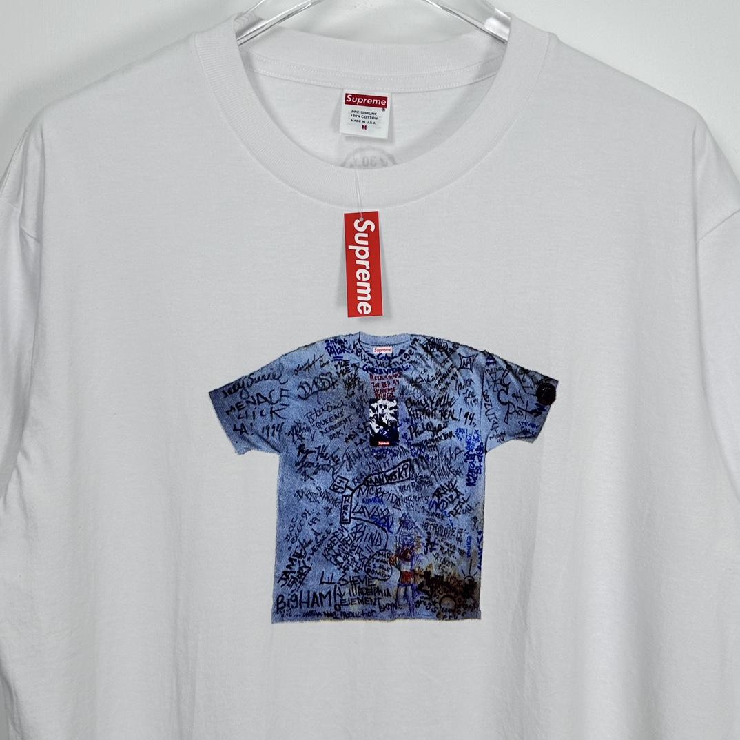 Supreme First Tee - White - DesignerGu