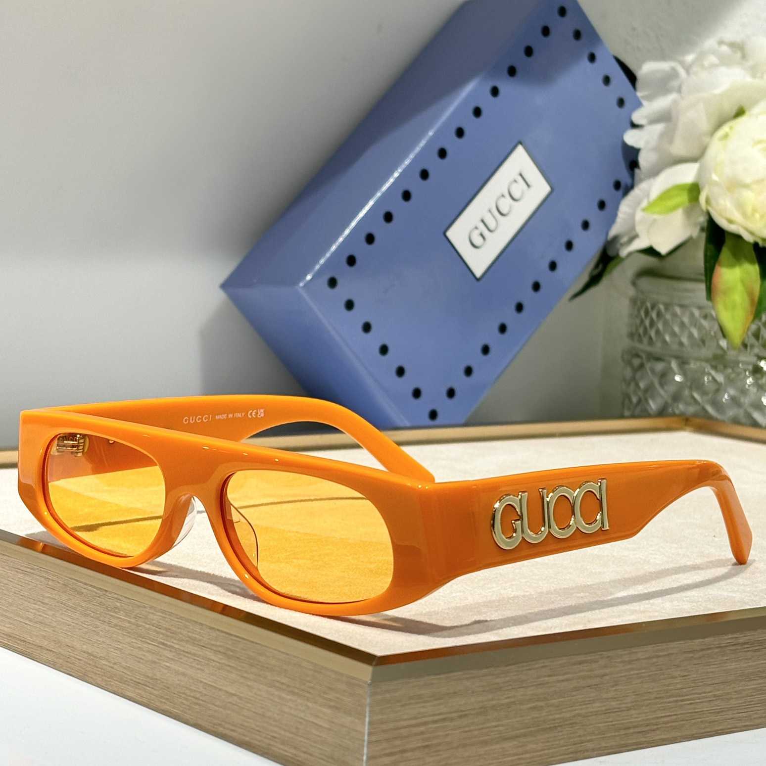 Gucci Geometric Shaped Frame Sunglasses   GG1771S - DesignerGu