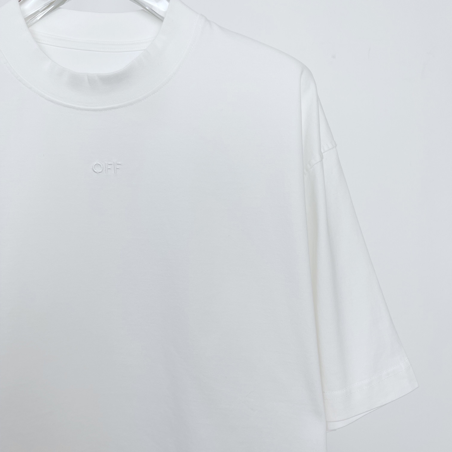 Off White Cotton T-shirt - DesignerGu