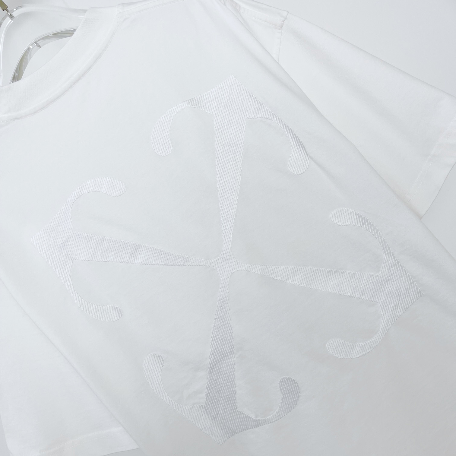 Off White Cotton T-shirt - DesignerGu