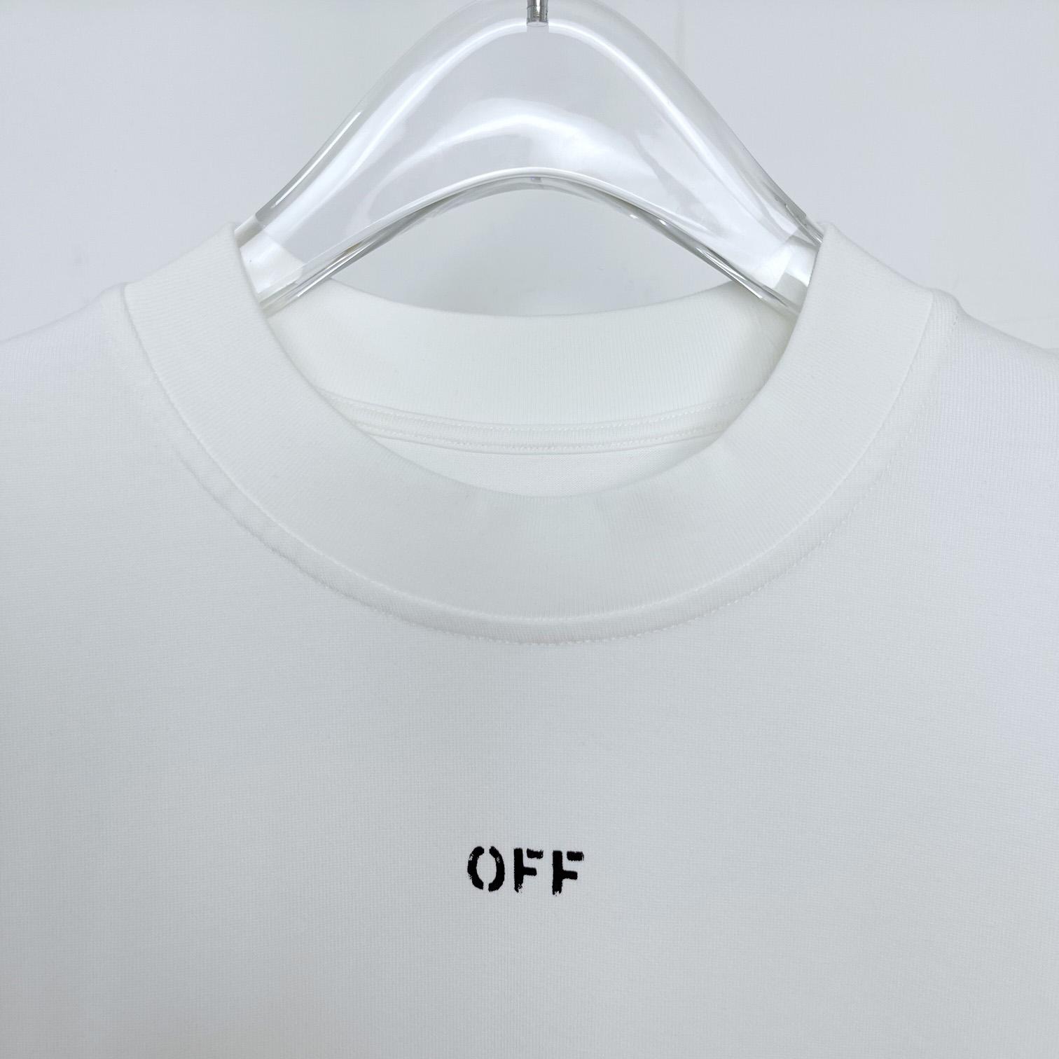 Off-White Cotton T-shirt - DesignerGu