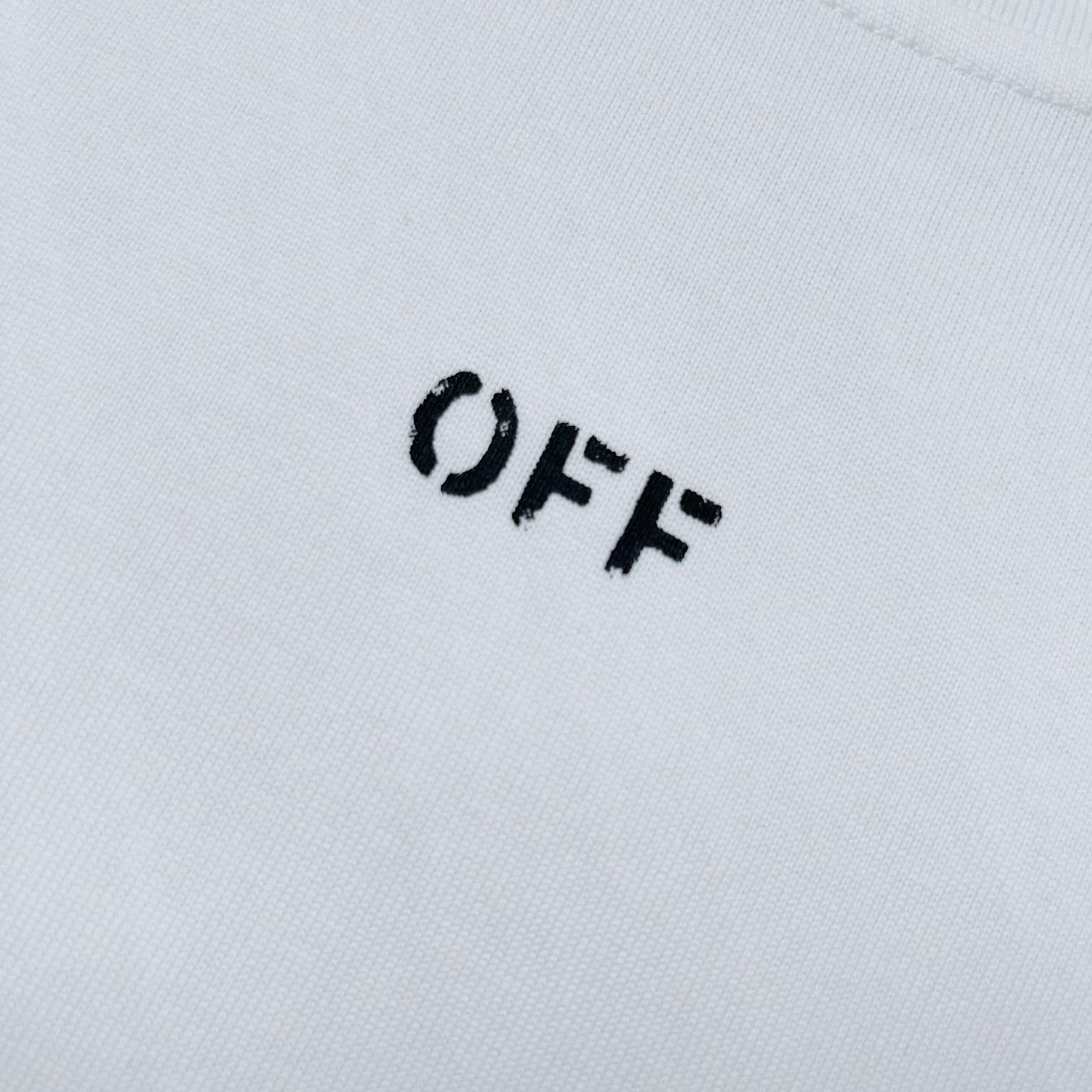 Off-White Cotton T-shirt - DesignerGu