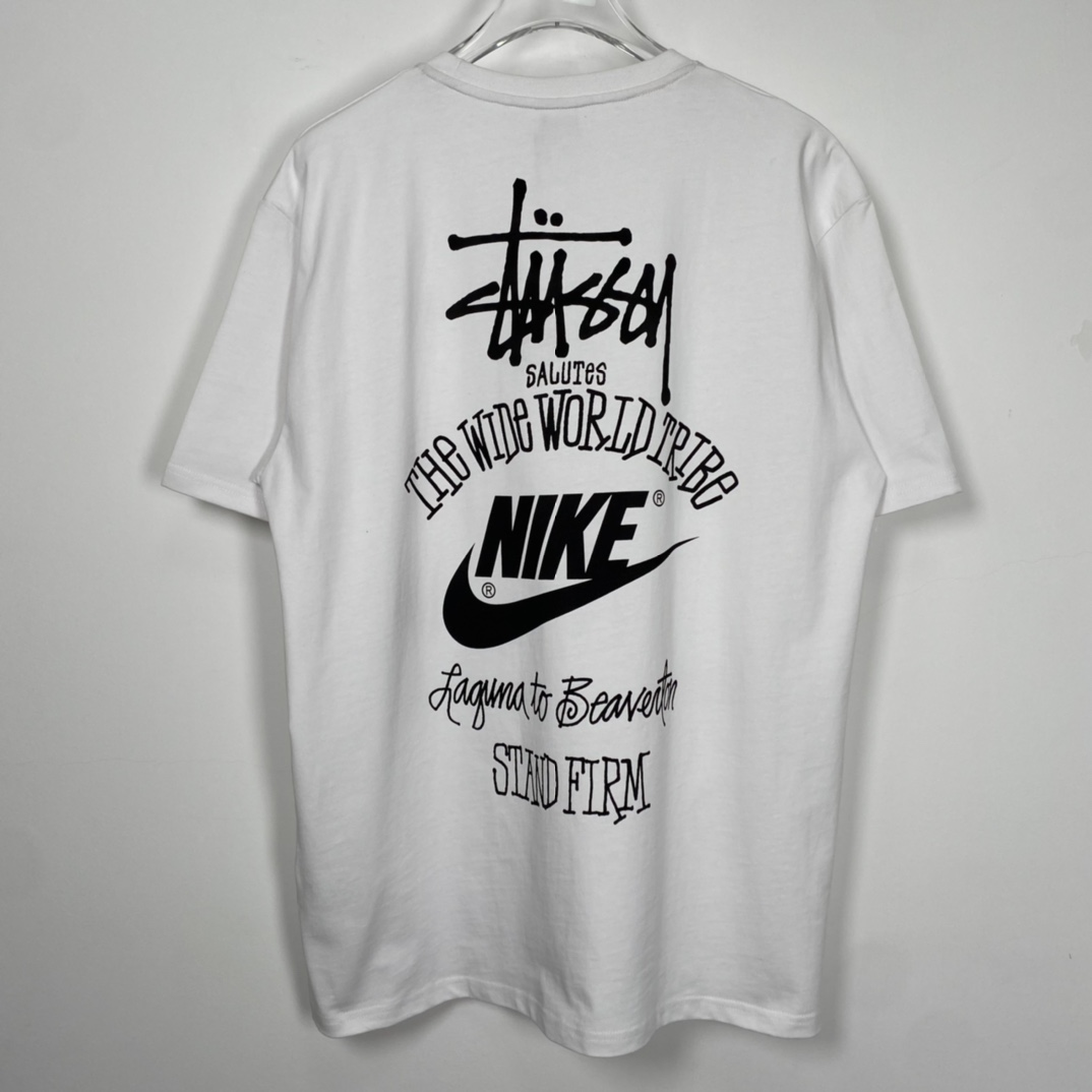 Nike x Stussy The Wide World Tribe T-Shirt - DesignerGu