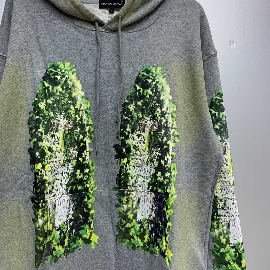 Who Decides War Green Garden Glass Hoodie - DesignerGu