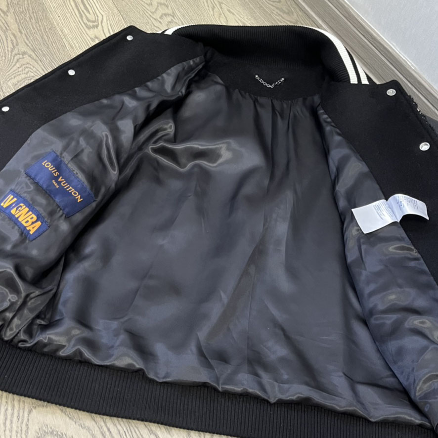 Louis Vuitton x NBA Leather Basketball Jacket - DesignerGu