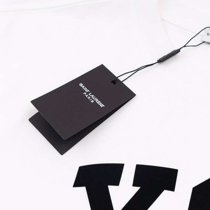 Saint Laurent Cotton-jersey T-shirt  - DesignerGu