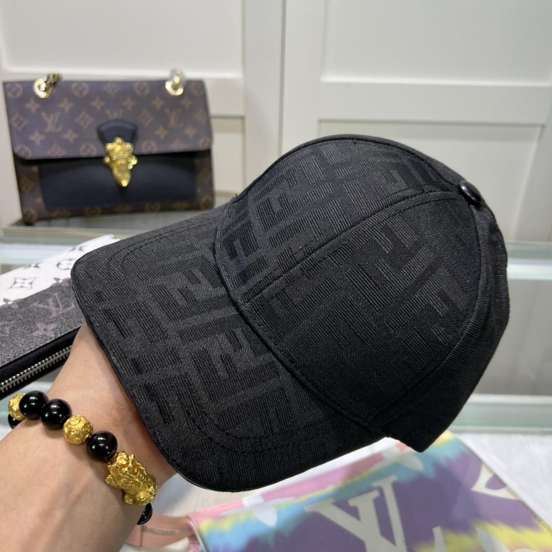 Fendi FF  Logo Baseball Cap - DesignerGu