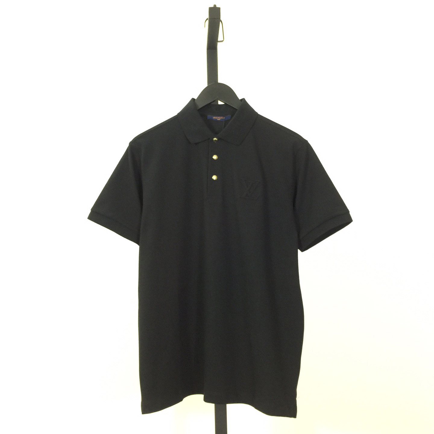 Louis Vuitton Cotton Polo Shirts In Black - DesignerGu