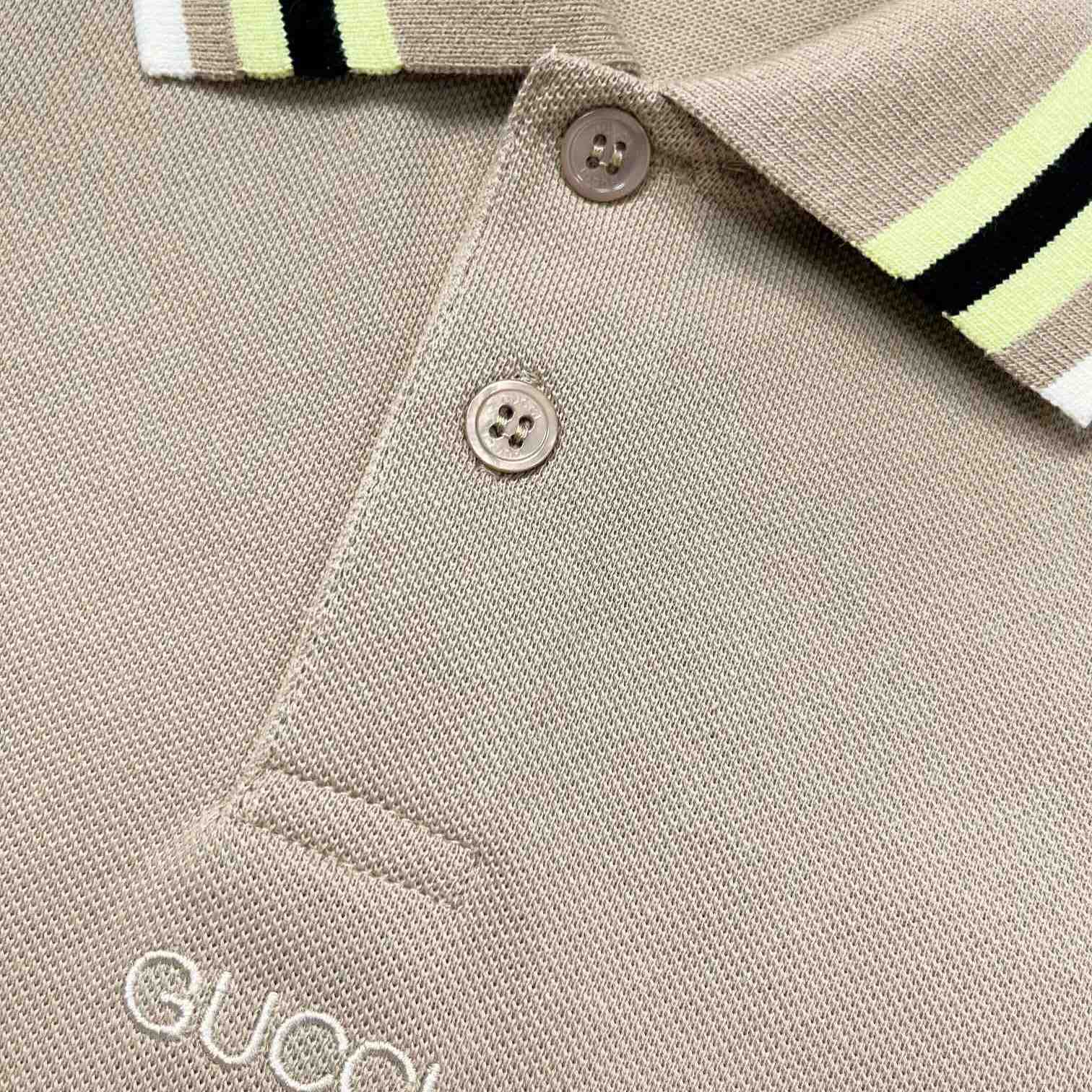 Gucci Cotton Polo Shirt With Embroidery - DesignerGu