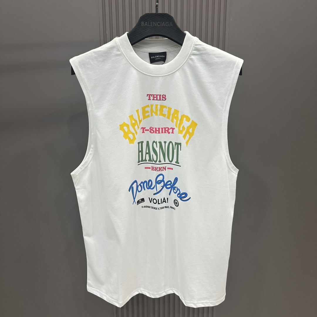 Balenciaga Not Been Done Sleeveless T-Shirt - DesignerGu