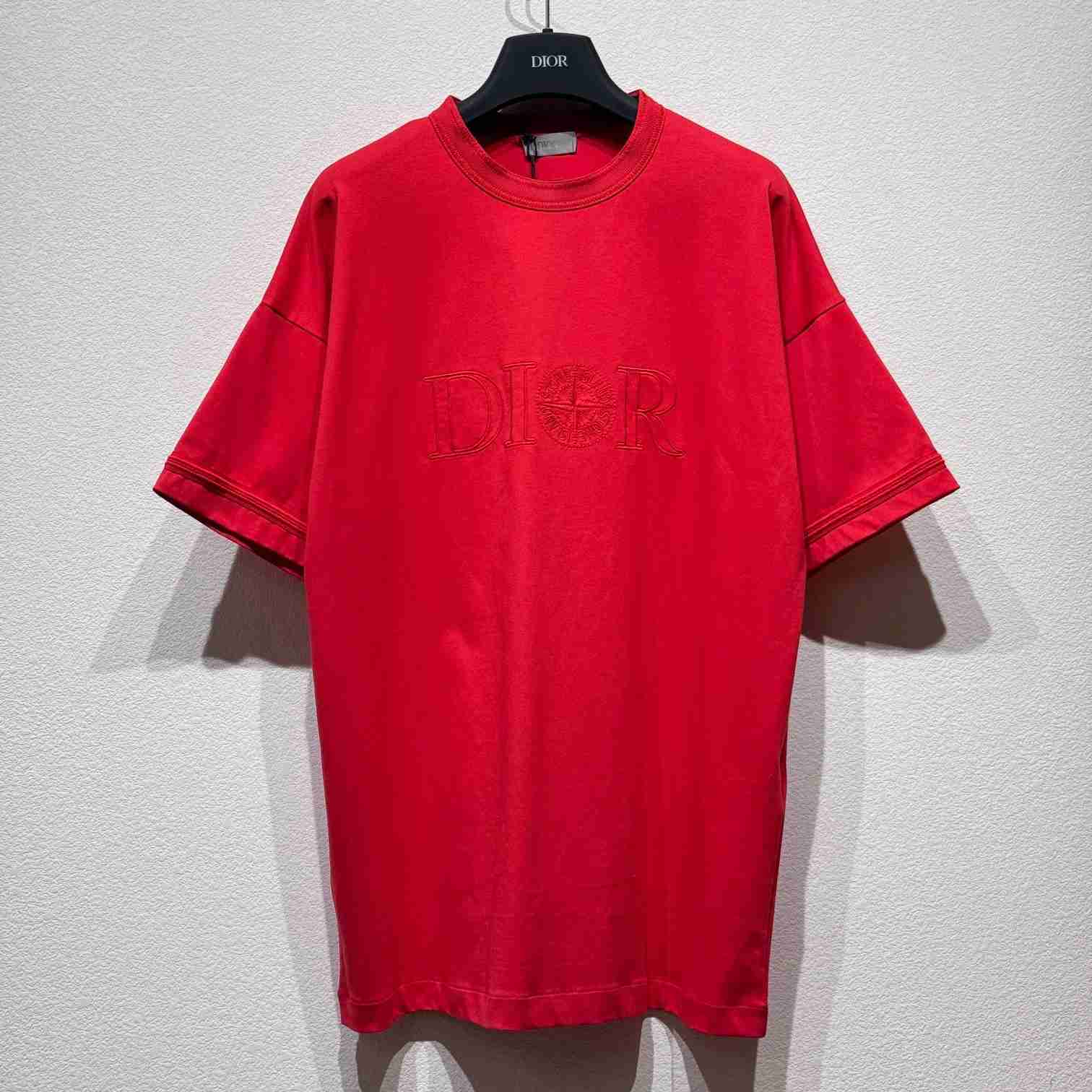 Dior And Stone Island  T-Shirt, Oversized Fit  - DesignerGu