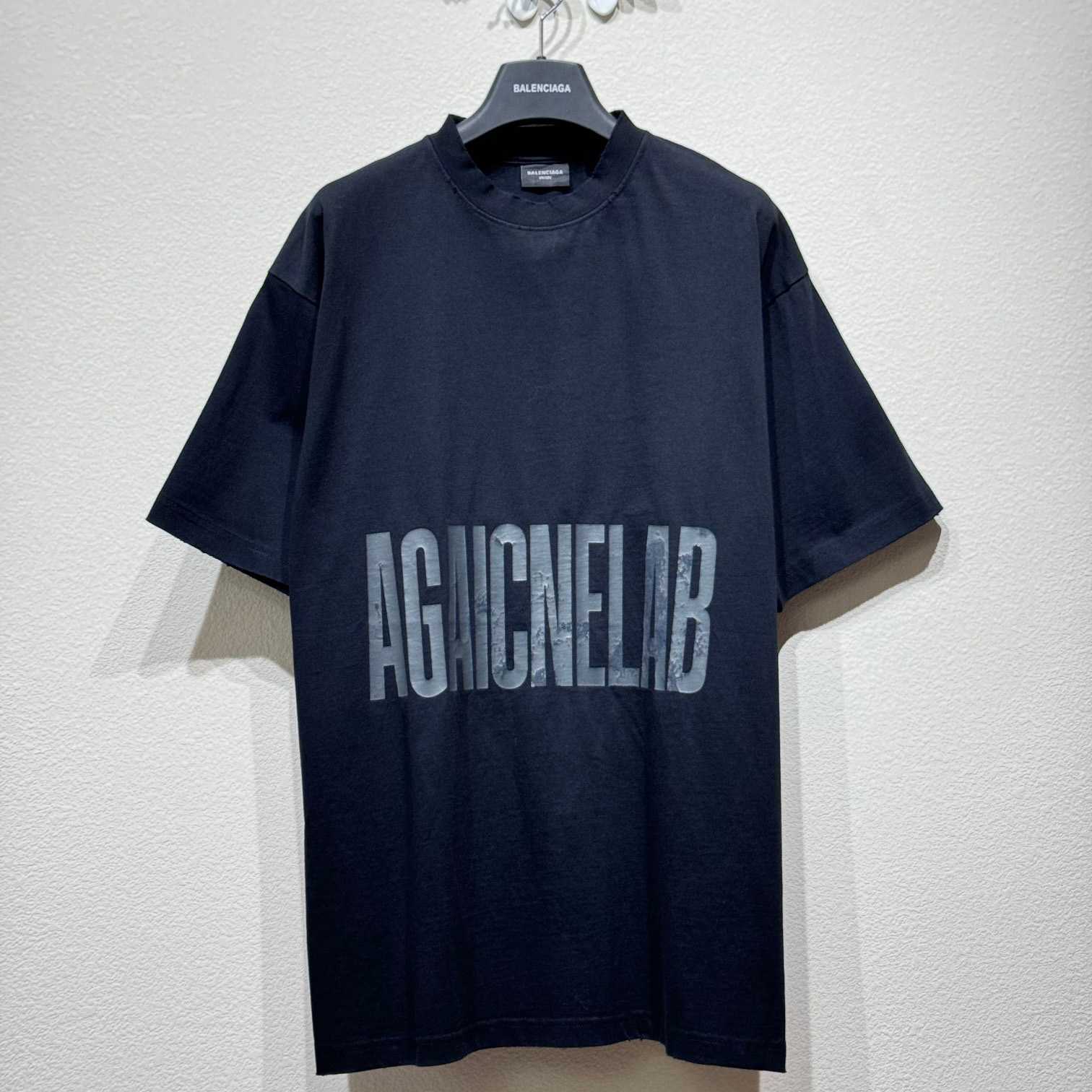 Balenciaga Agaicnelab T-Shirt Oversized Fit In Black - DesignerGu