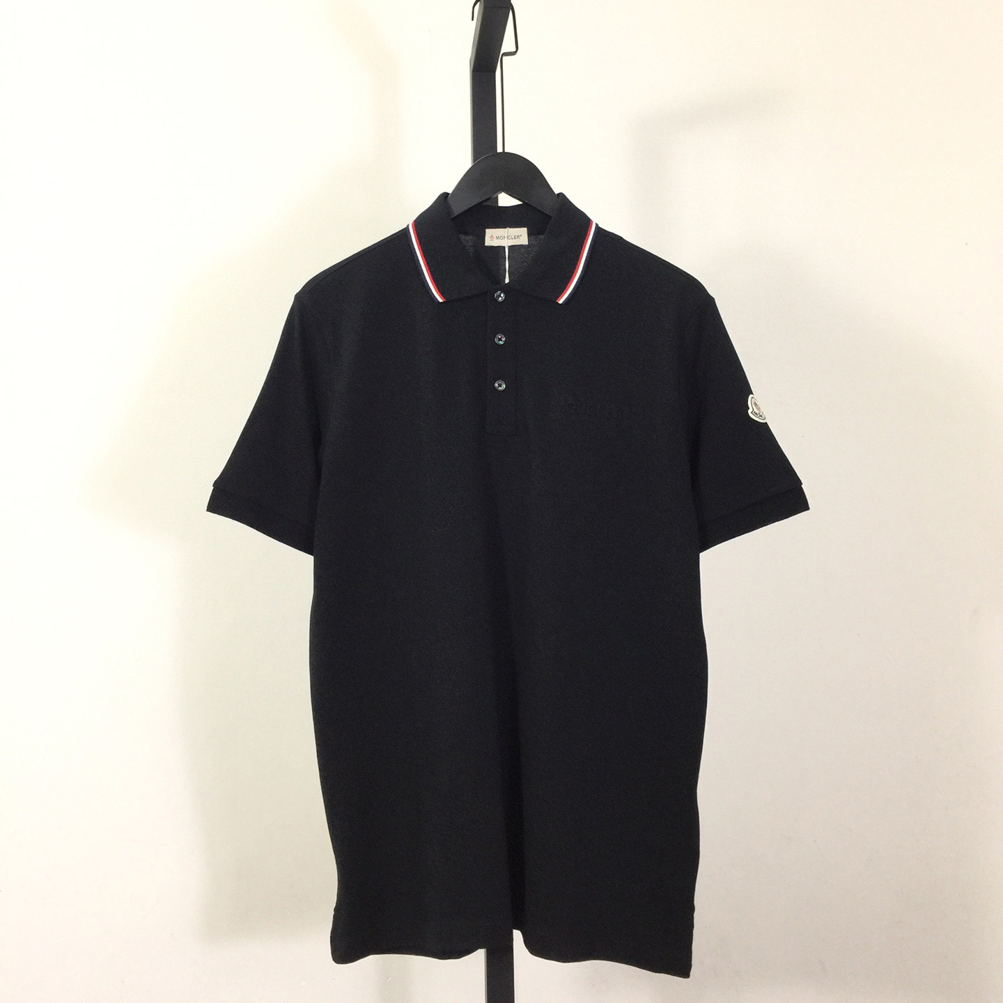 Moncler Logo Cotton Polo Shirt - DesignerGu