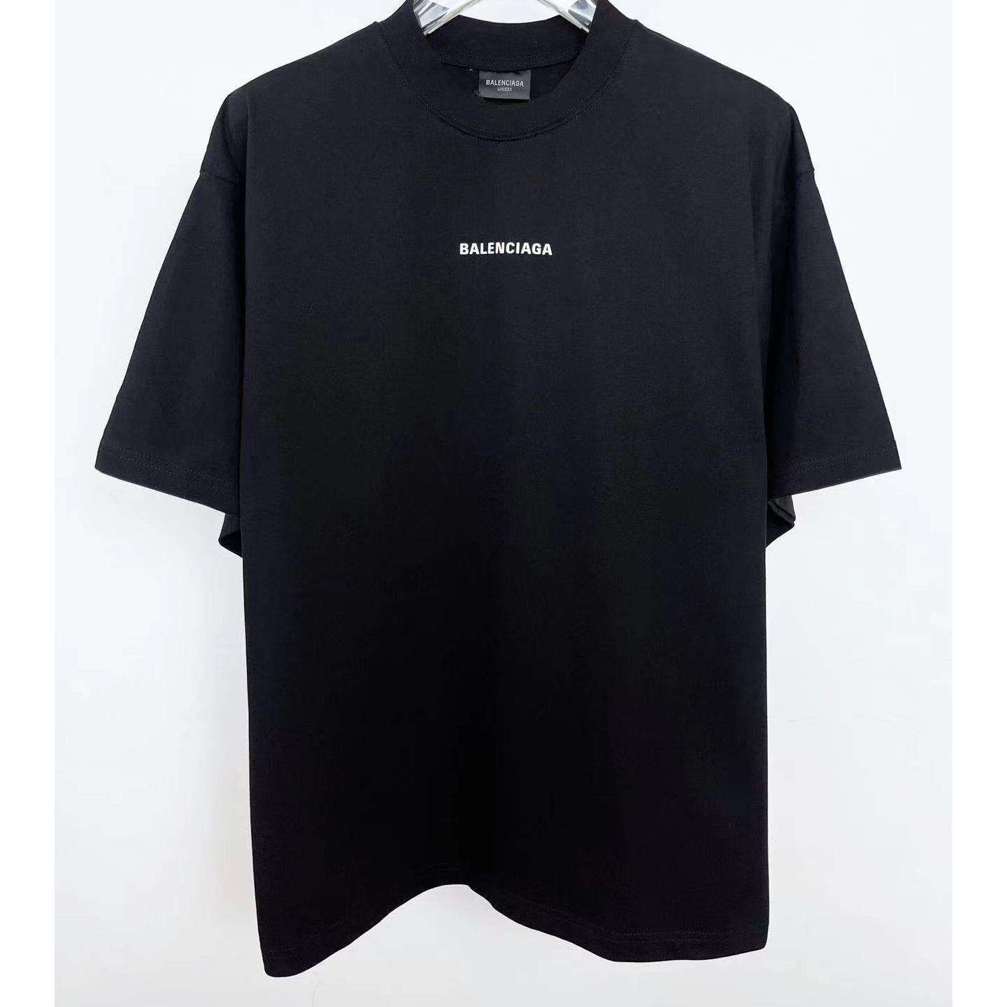 Balenciaga T-Shirt Oversized In Black - DesignerGu