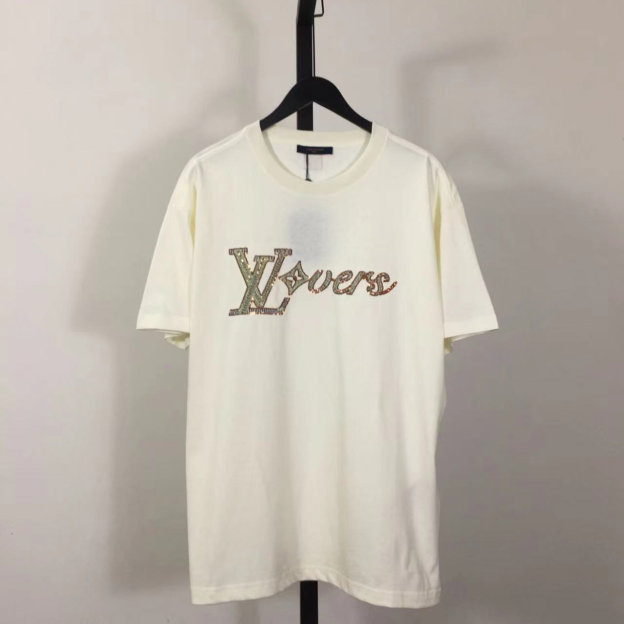 Louis Vuitton Embroidered Short-Sleeved T-Shirt   1AFR99 - DesignerGu