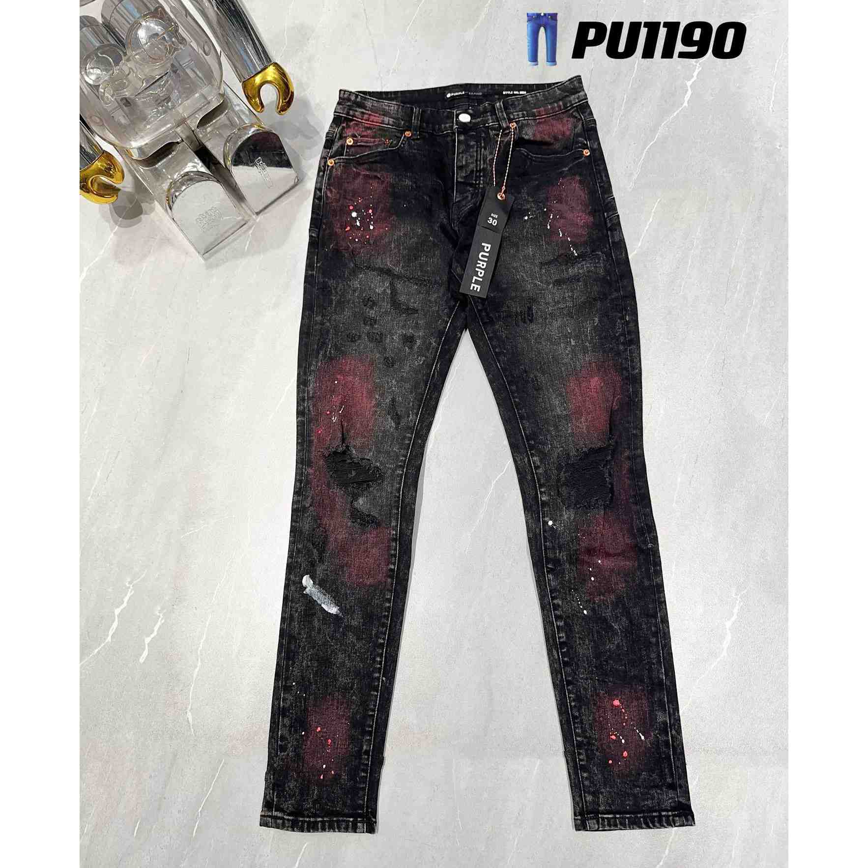 Purple-Brand Jeans   PU1190 - DesignerGu