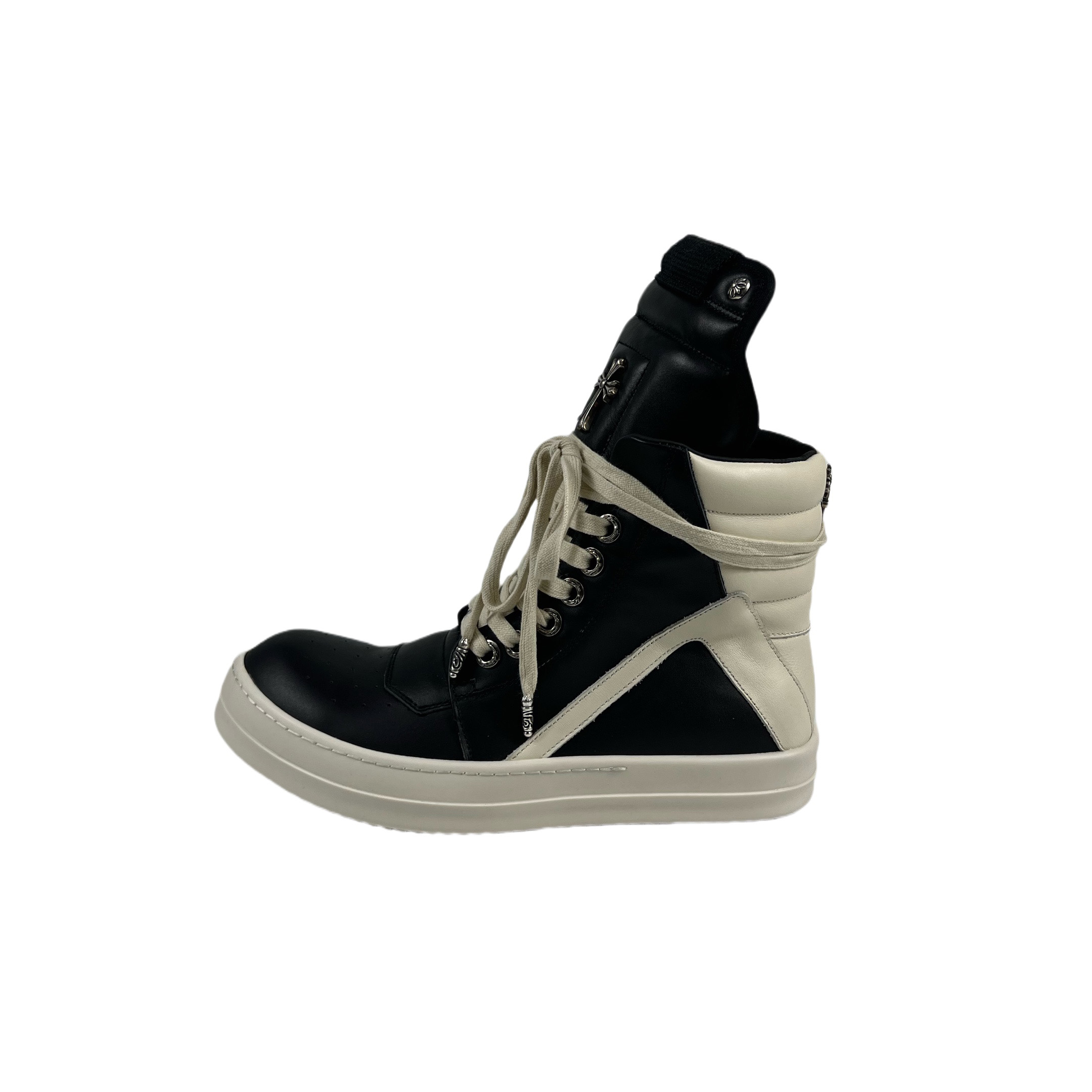 Chrome Hearts x Rick Owens Geobasket High 'Black' - DesignerGu