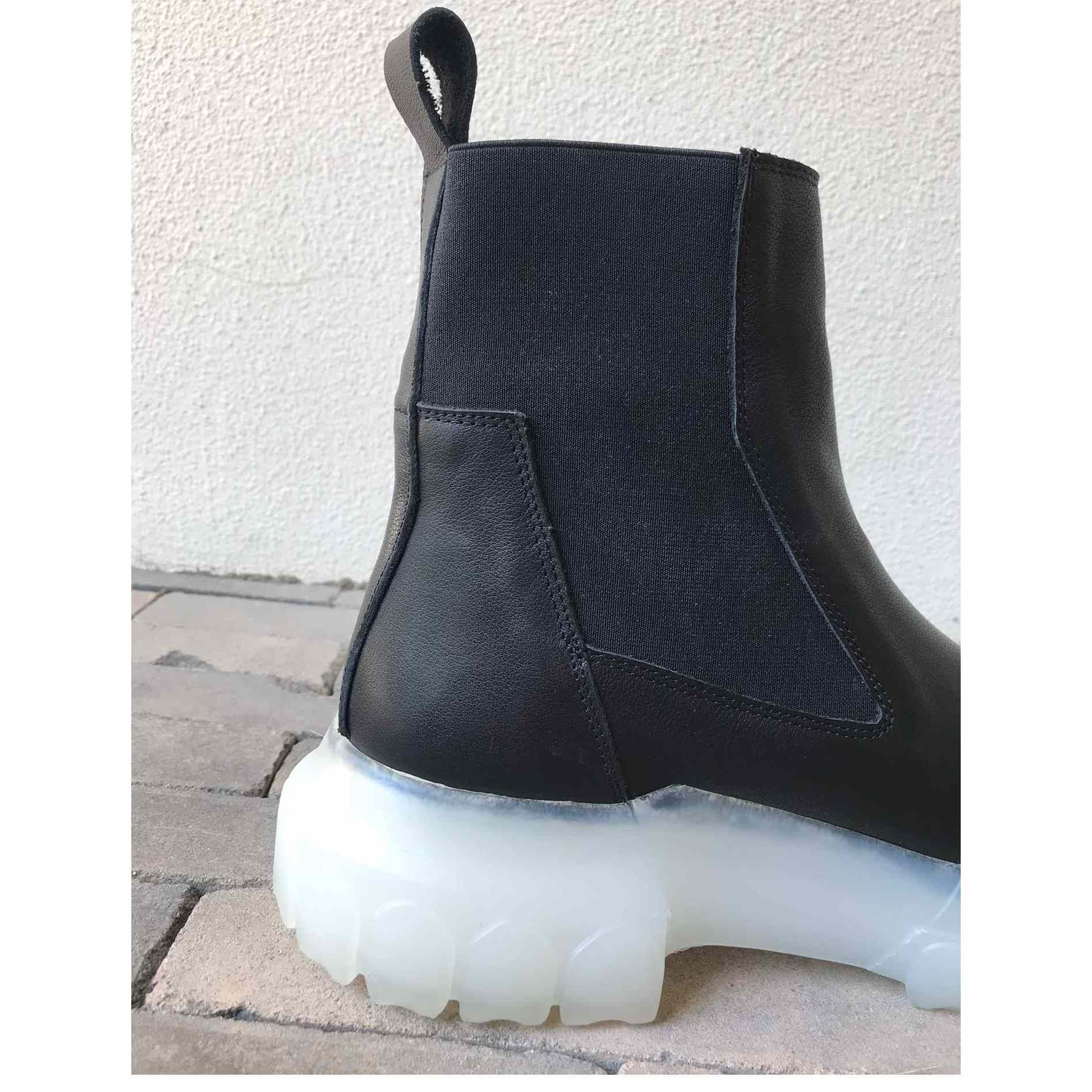 Rick Owens Leather Boots  - DesignerGu