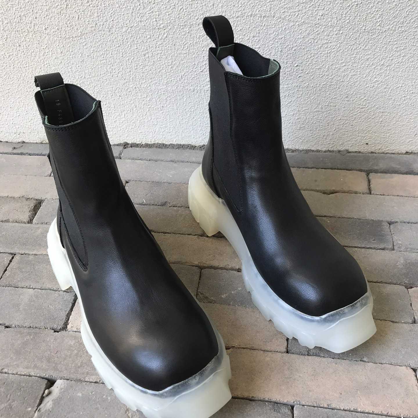 Rick Owens Leather Boots  - DesignerGu