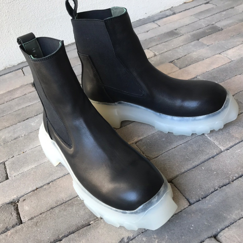 Rick Owens Leather Boots  - DesignerGu