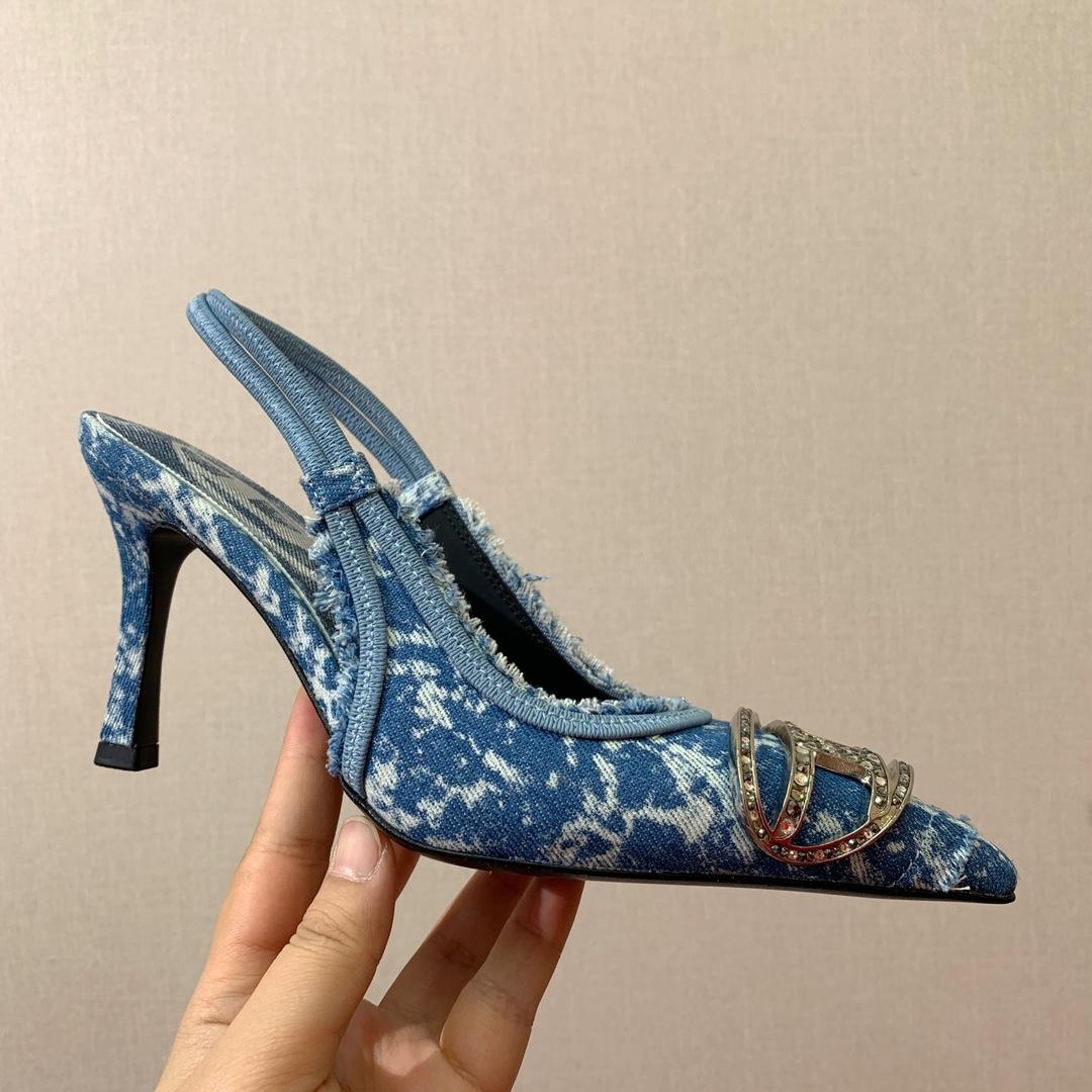 Diesel Blue D-Venus SB Heels - DesignerGu