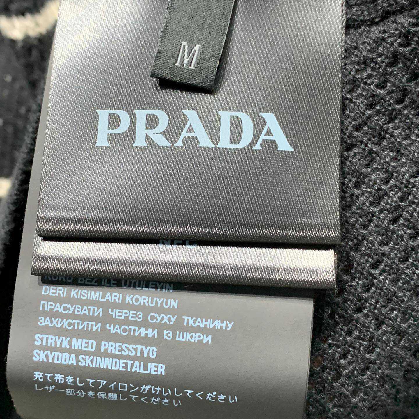 Prada Silk And Cotton Knit Polo Shirt - DesignerGu