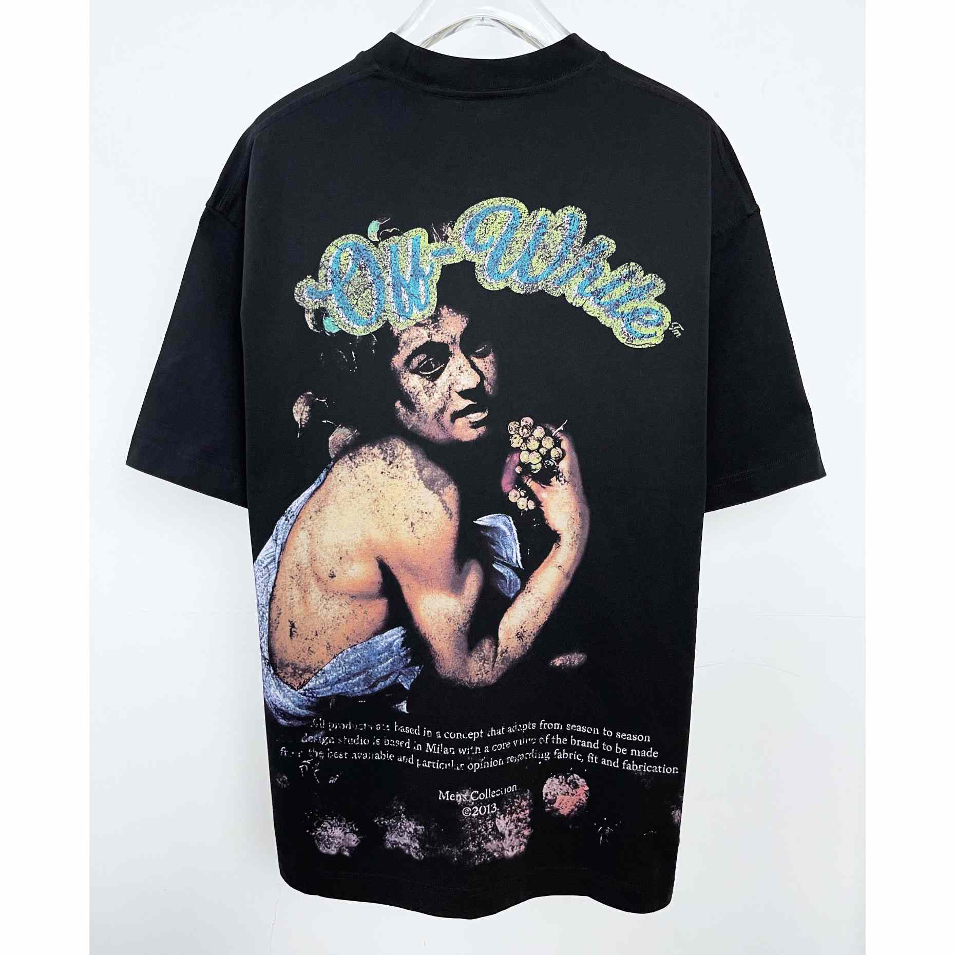 Off White Digit Bacchus Crew-Neck T-shirt - DesignerGu