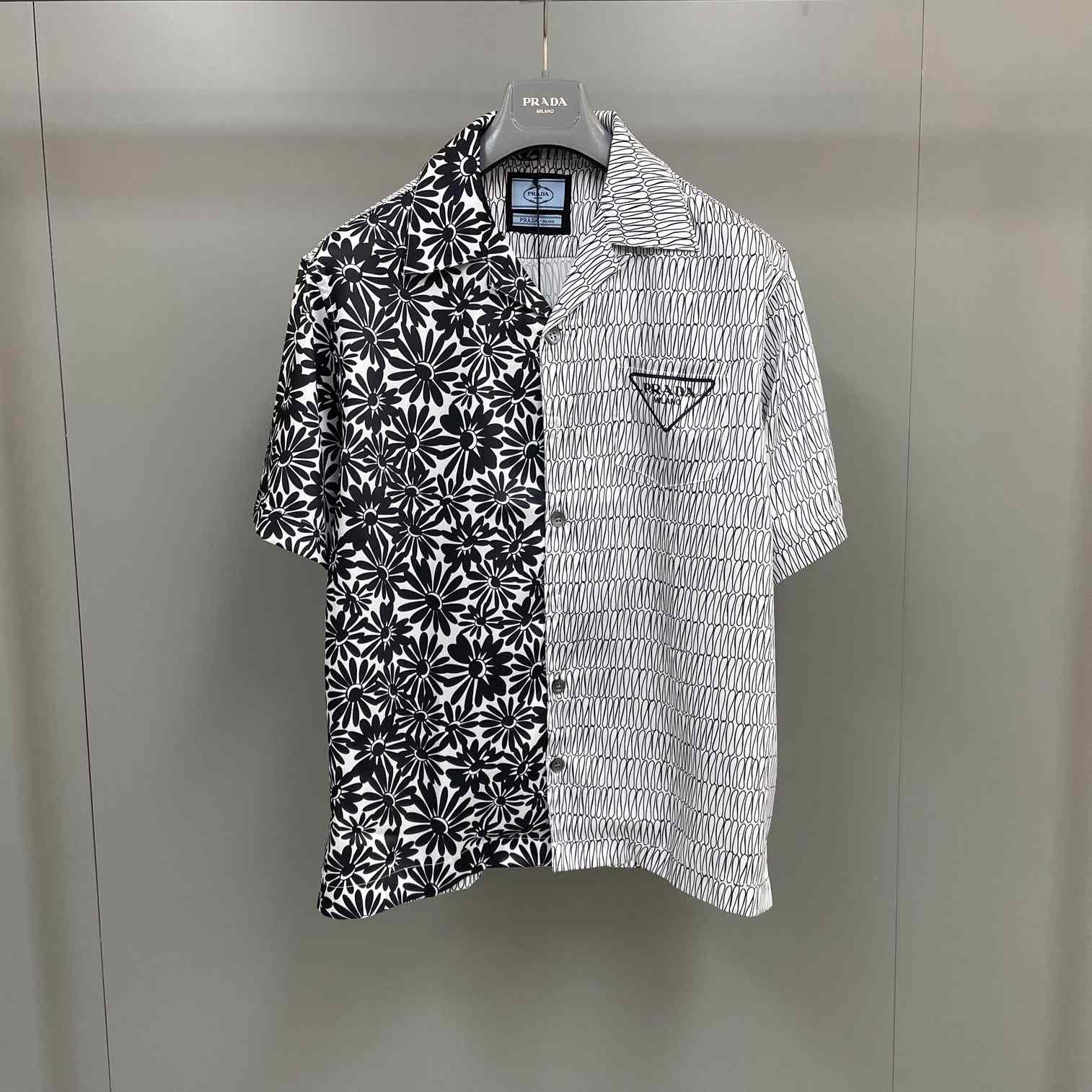 Prada Double Match Cotton Shirt - DesignerGu