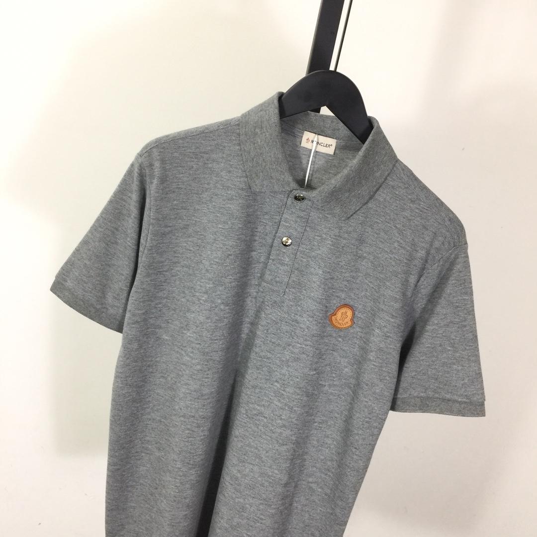 Moncler Logo Cotton Polo Shirt - DesignerGu