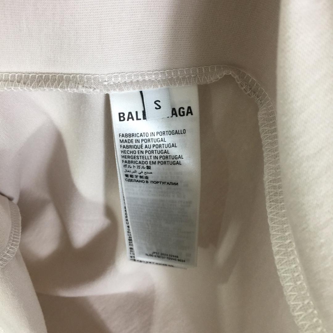 Balenciaga I Love Paris & Balenciaga T-Shirt Oversized In Dirty White - DesignerGu