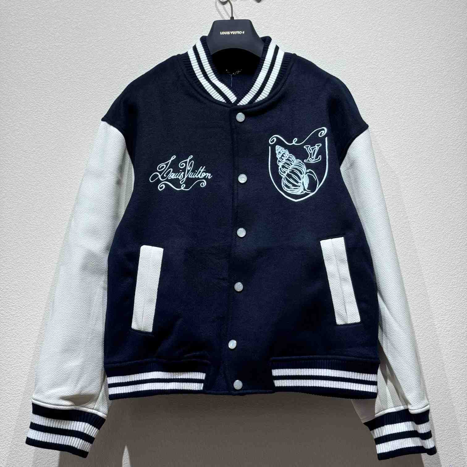 Louis Vuitton Calfskin Varsity Jacket   1AFQMR - DesignerGu